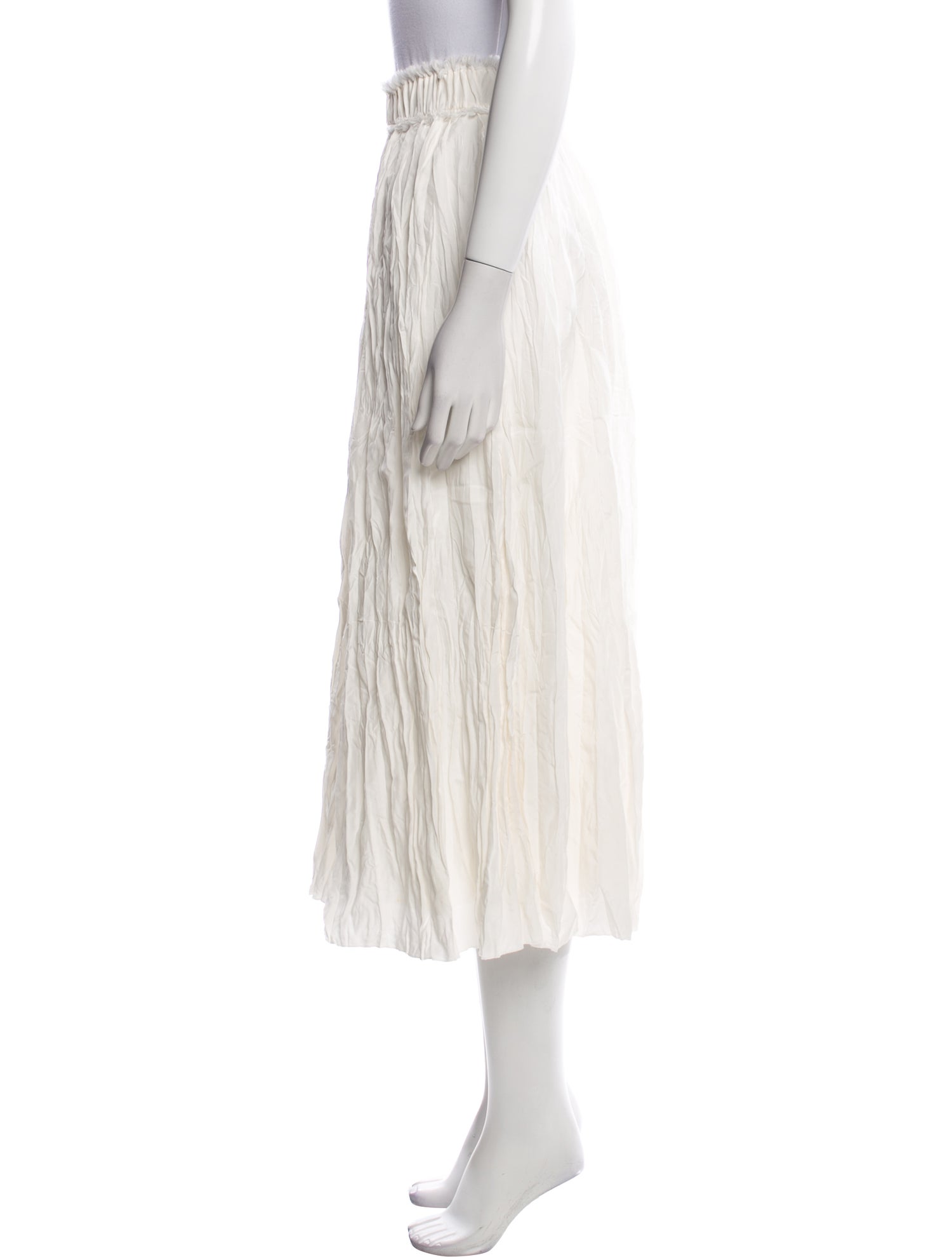 TOTEME Crinkled Midi Length Skirt