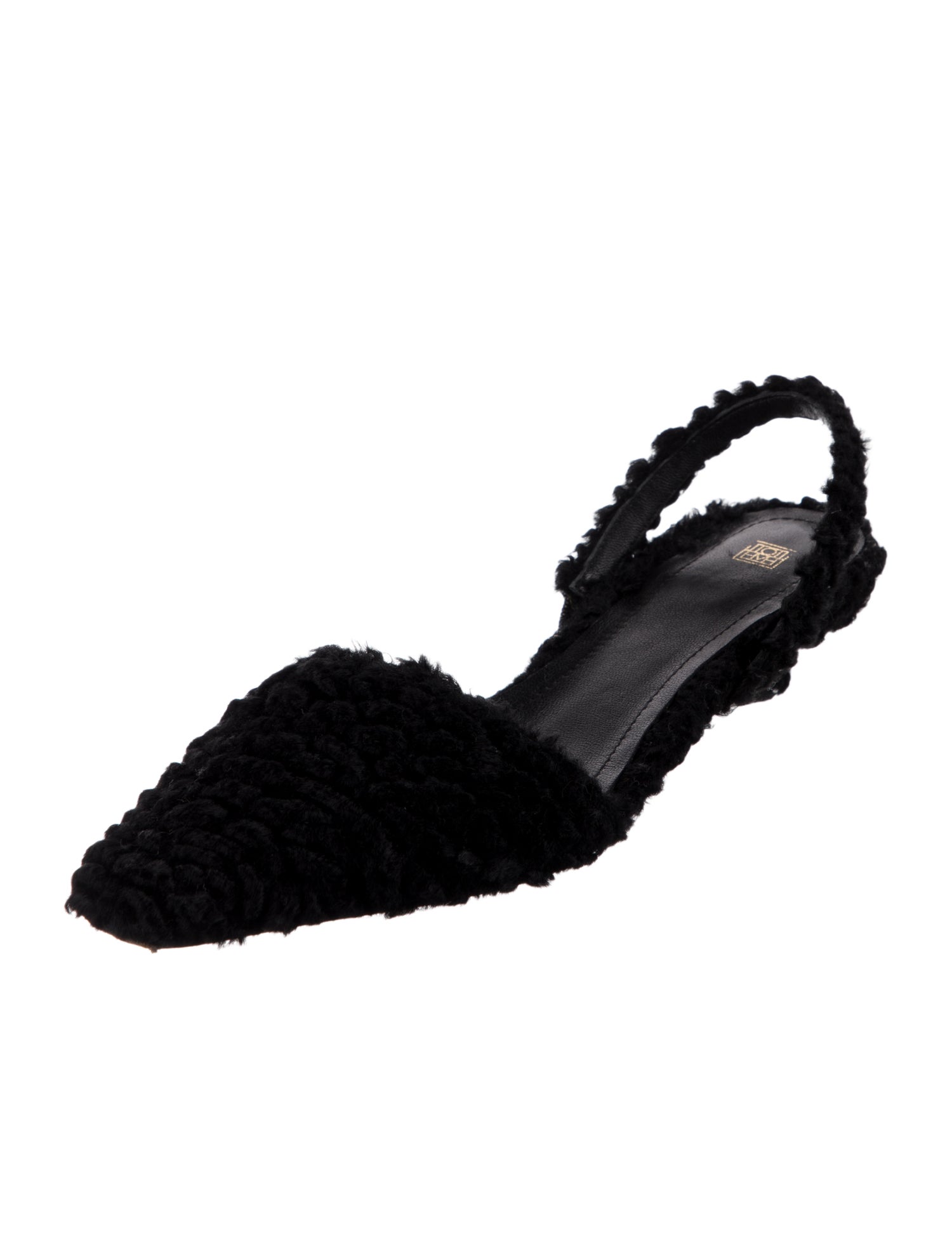TOTEME Faux Fur Slingback Pumps