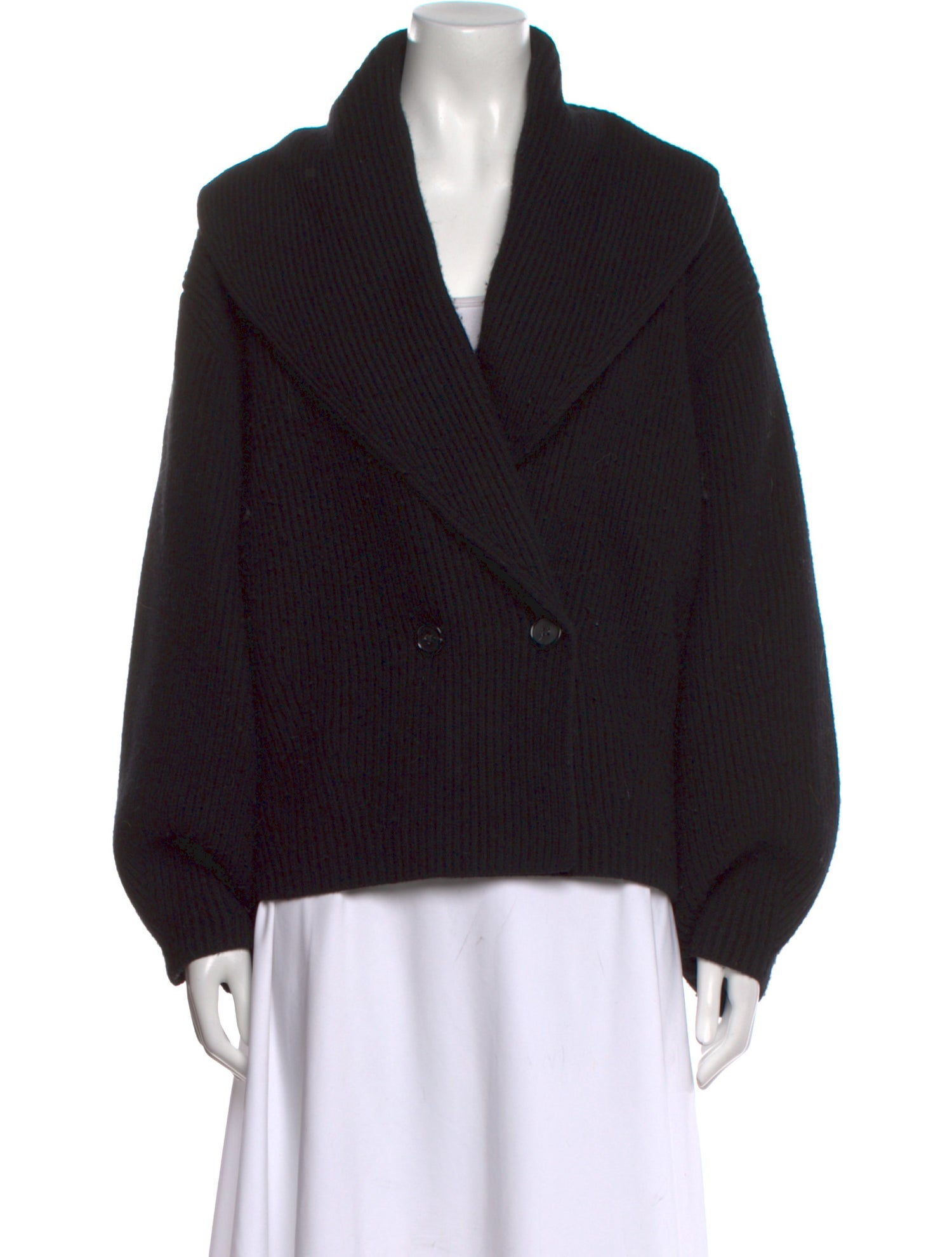 TOTEME Shawl Lapel Wool Sweater