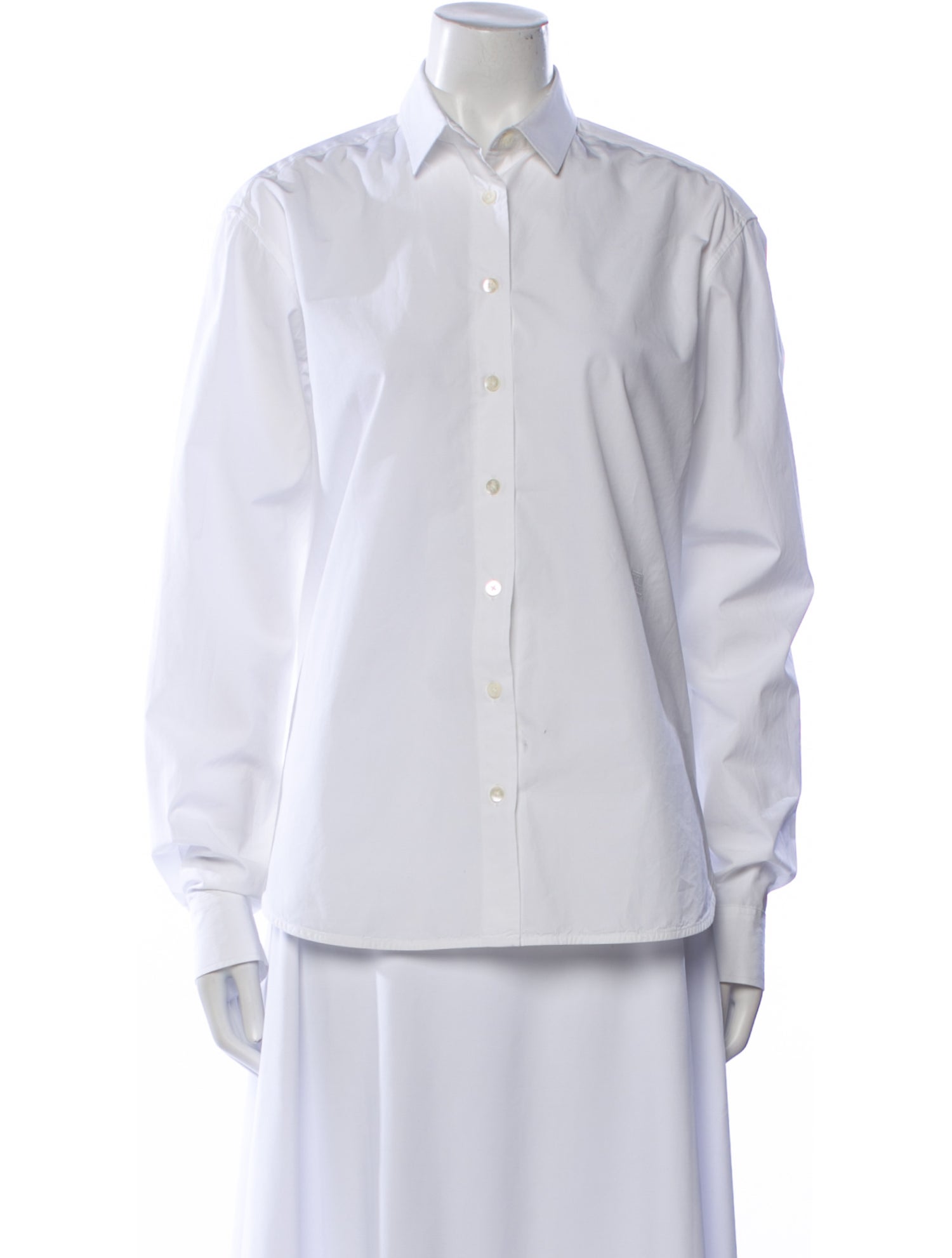 TOTEME Signature Long Sleeve Button-Up Top