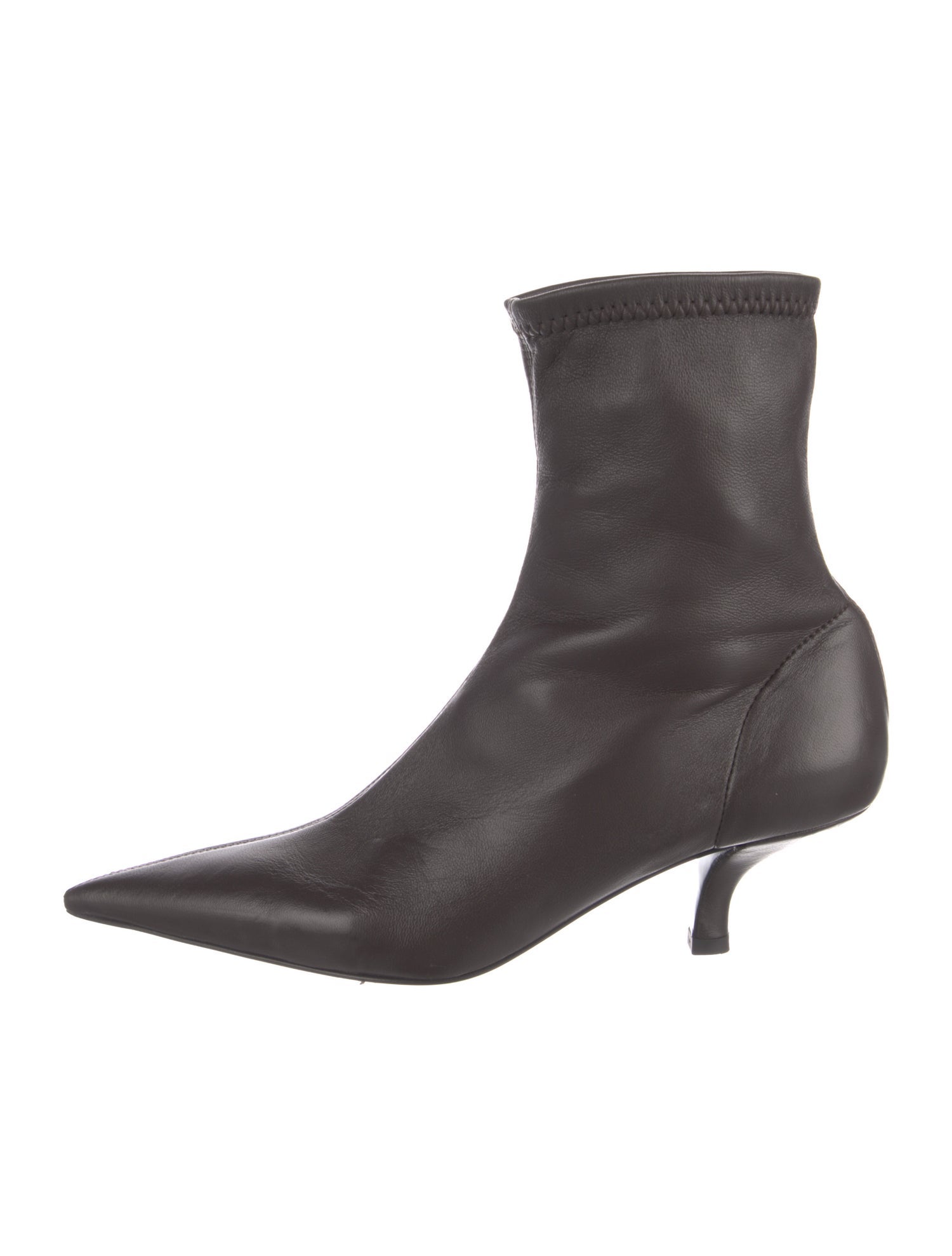 TOTEME Leather Sock Boots