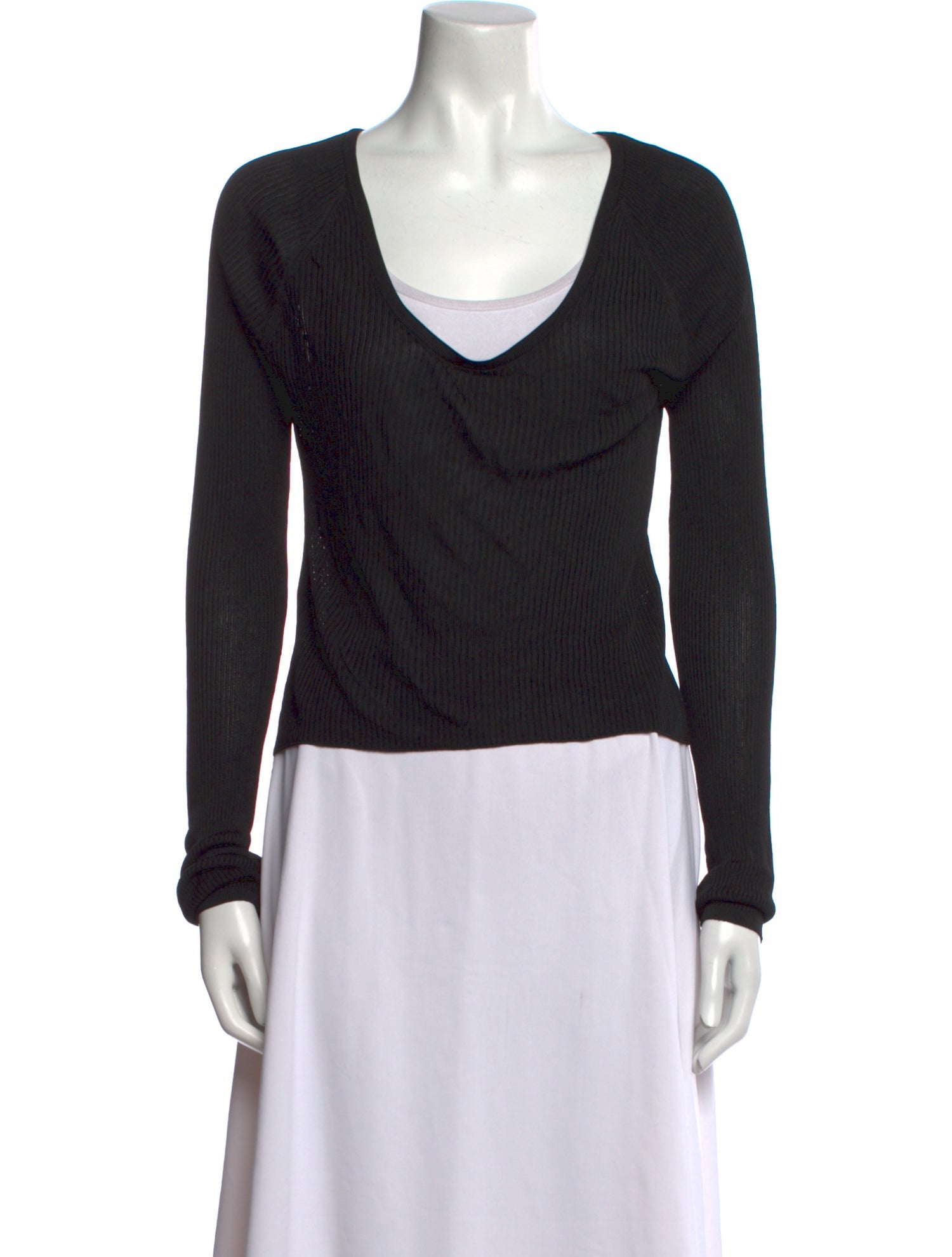 TOTEME V-Neck Long Sleeve Top