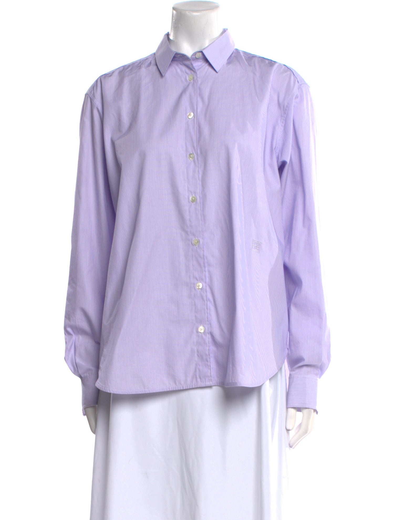 TOTEME Signature Long Sleeve Button-Up Top