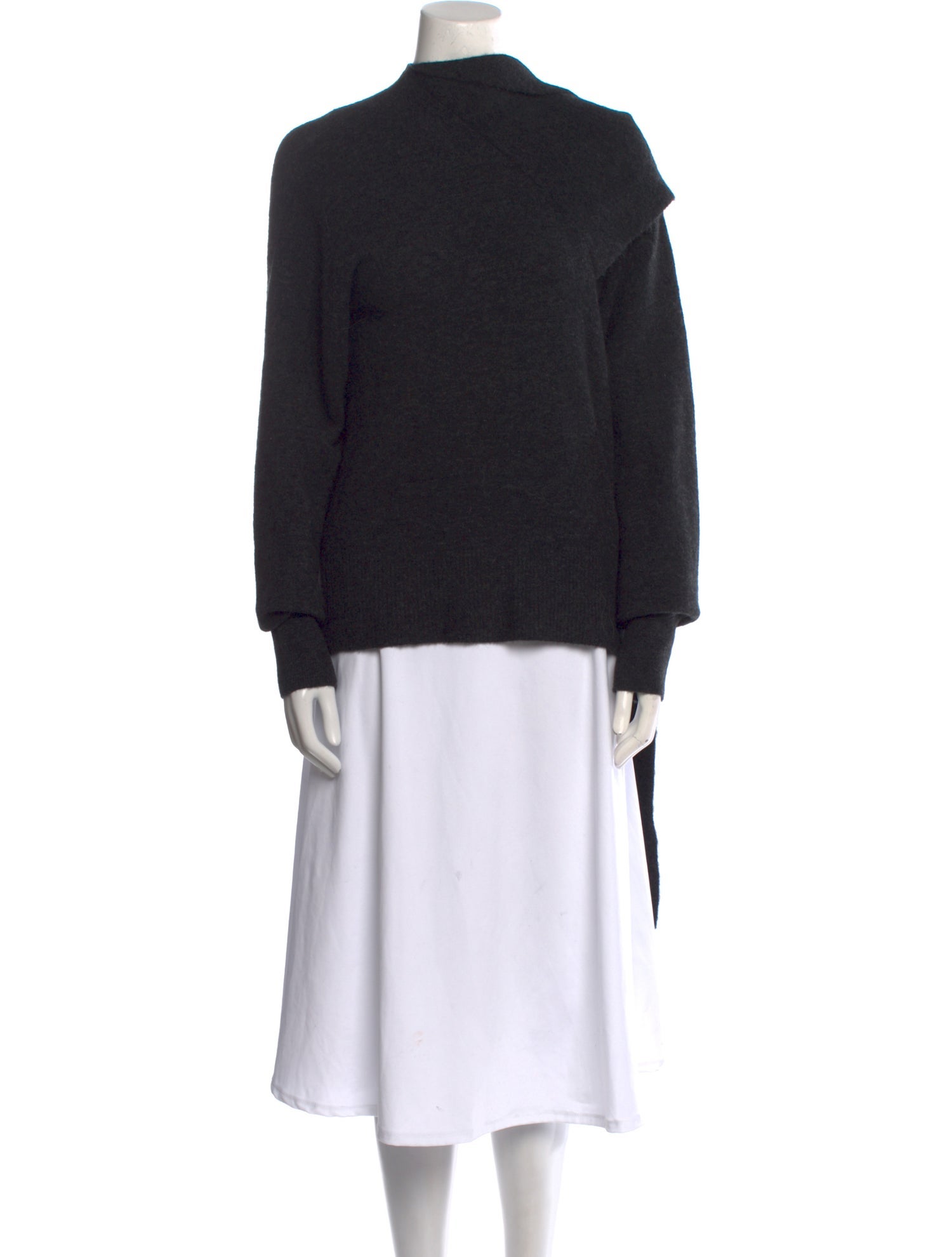 TOTEME Draped Scarf Nylon Sweater