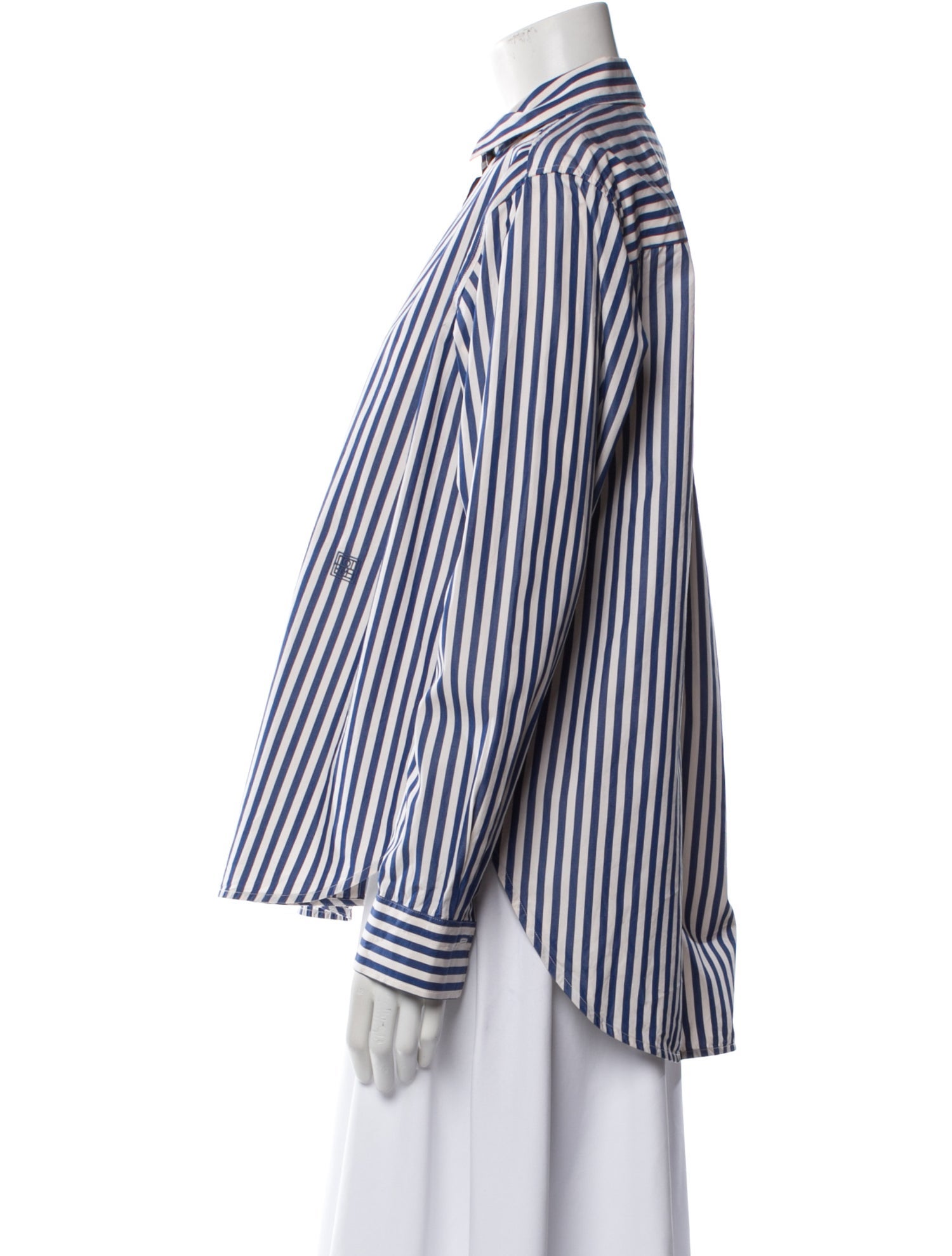 TOTEME Signature Striped Button-Up Top