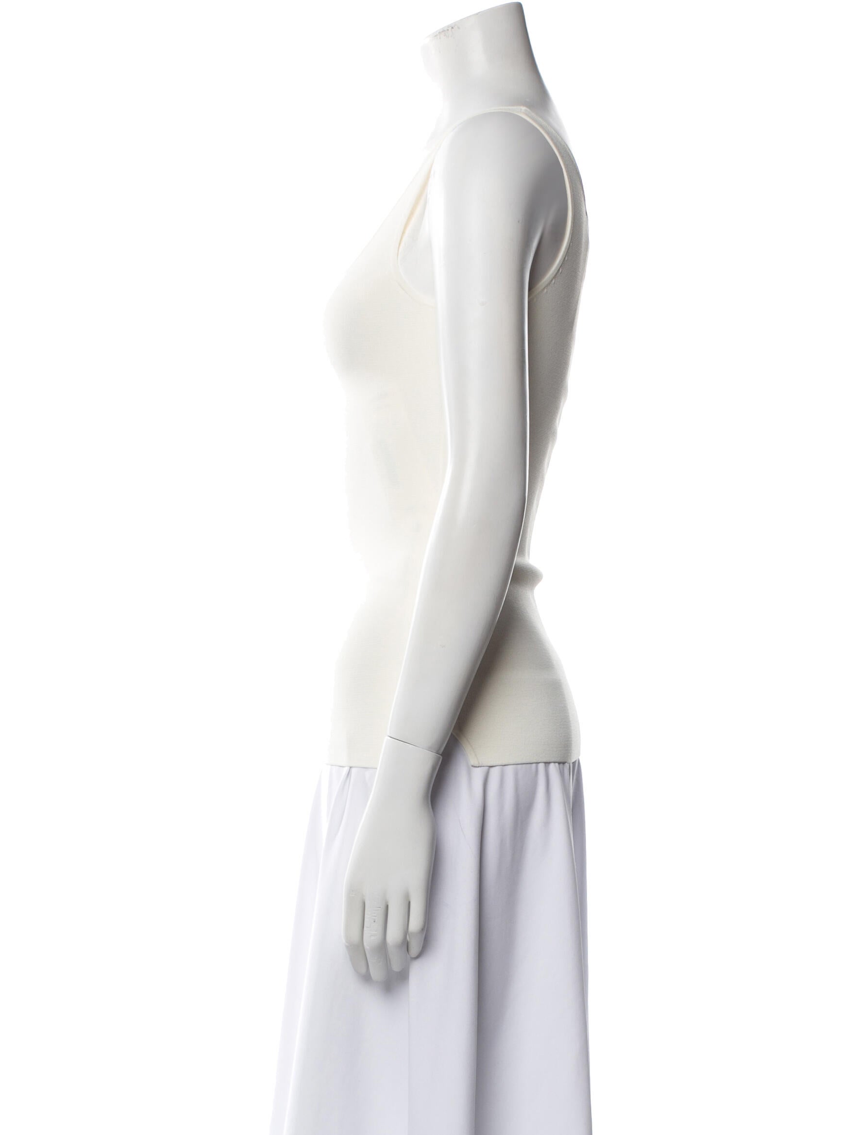 TOTEME Compact Knit Tank Scoop Neck Top w/ Tags