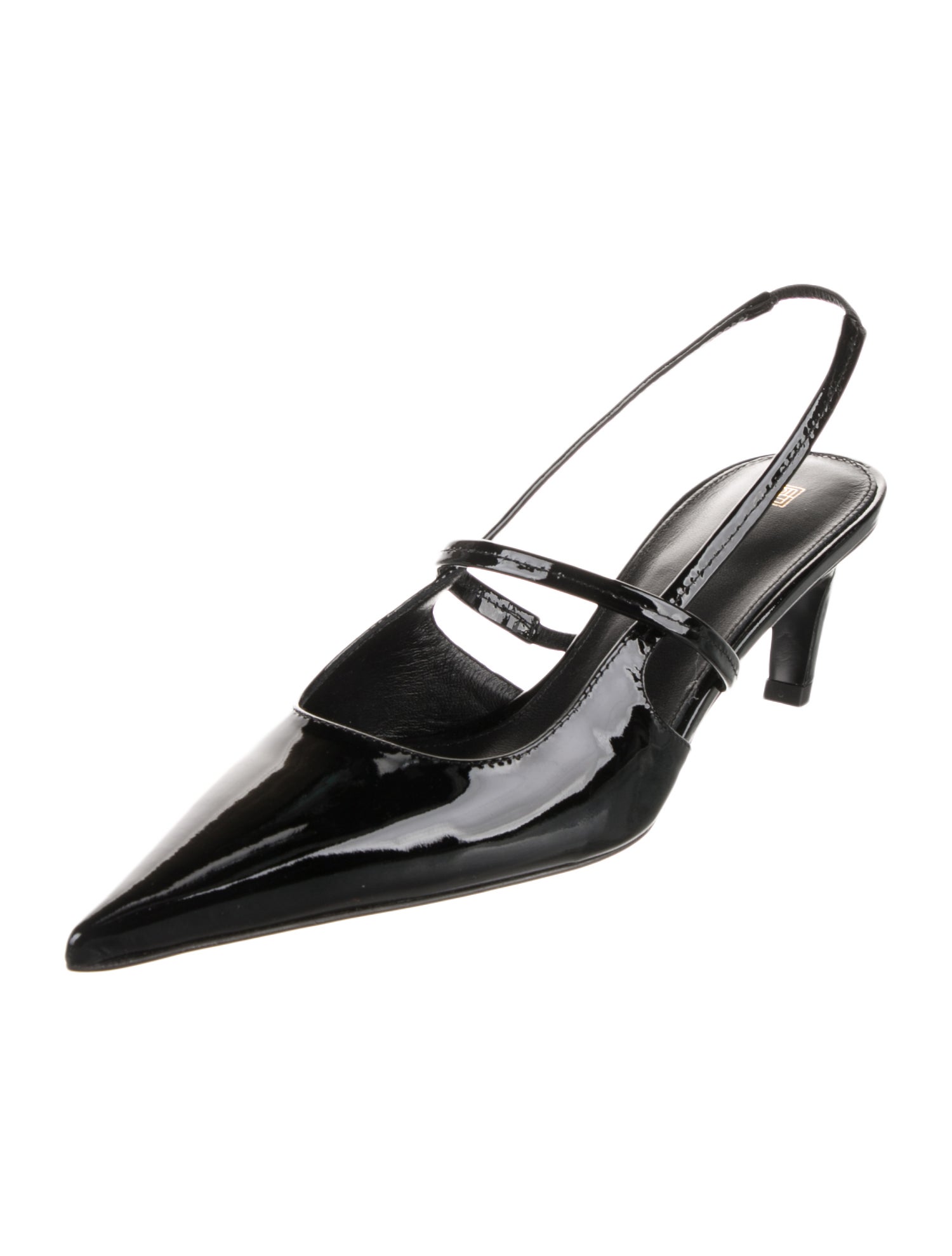 TOTEME Patent Leather Slingback Pumps