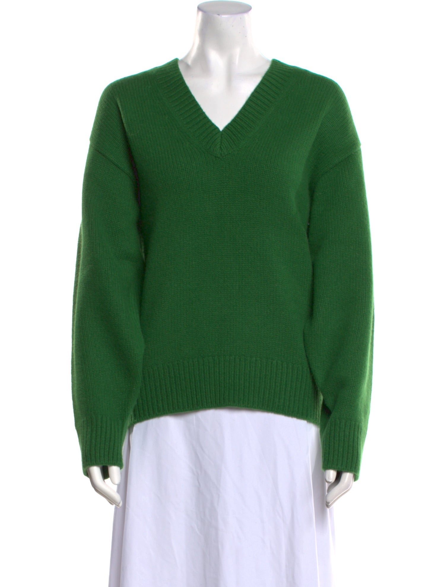 TOTEME V-Neck Wool Cashmere Knit Wool Sweater