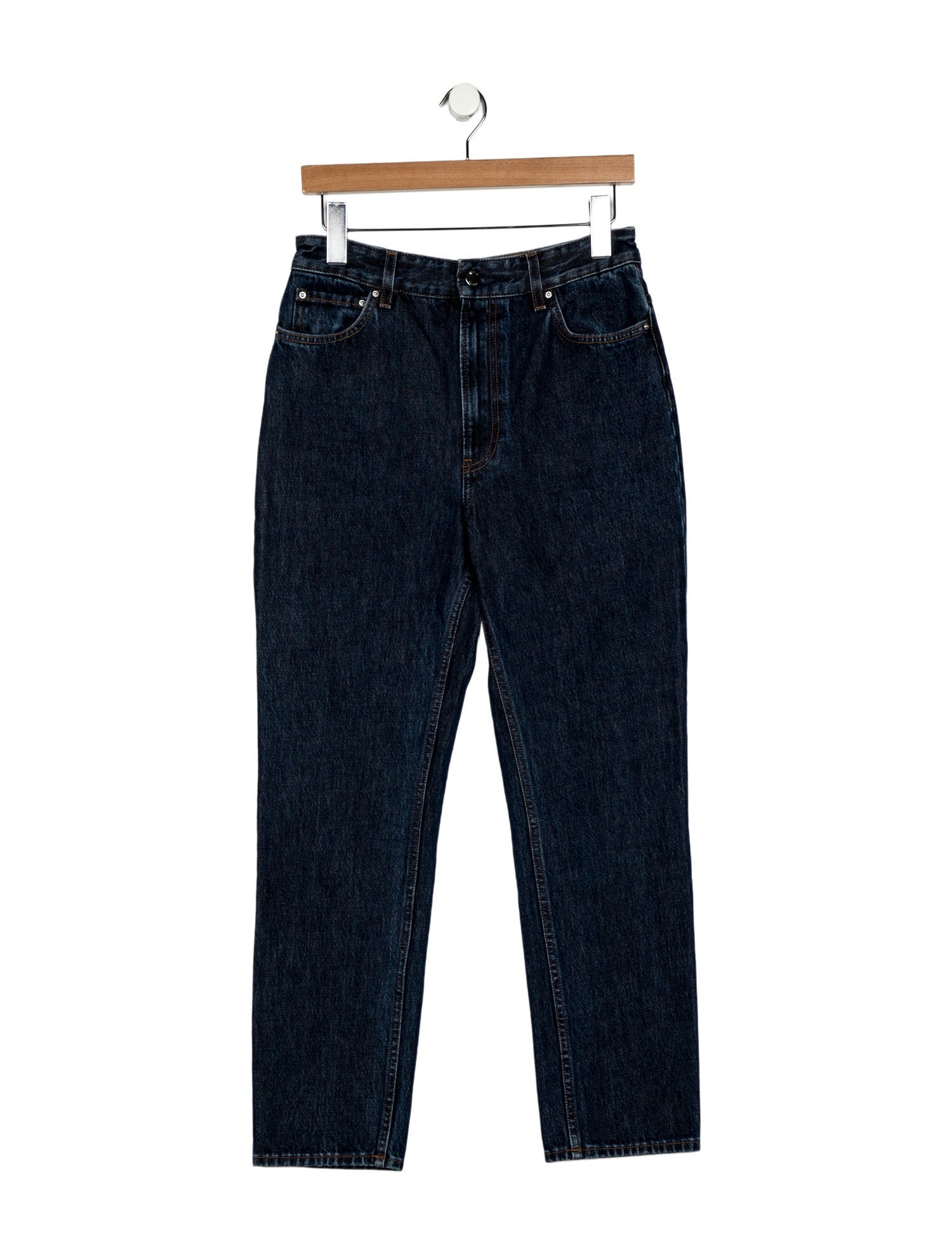 TOTEME High-Rise Straight Leg Jeans