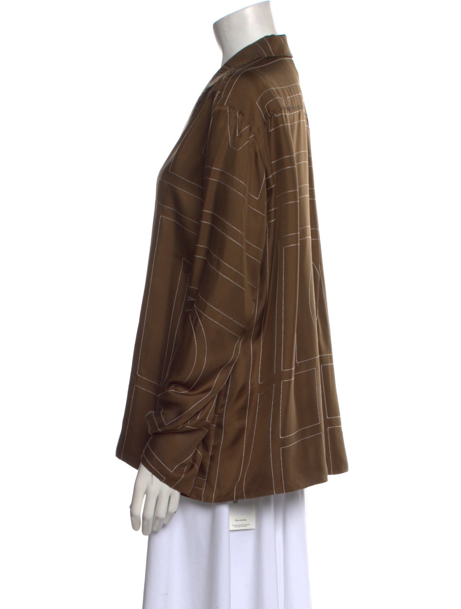 TOTEME PJ Silk Button-Up Top