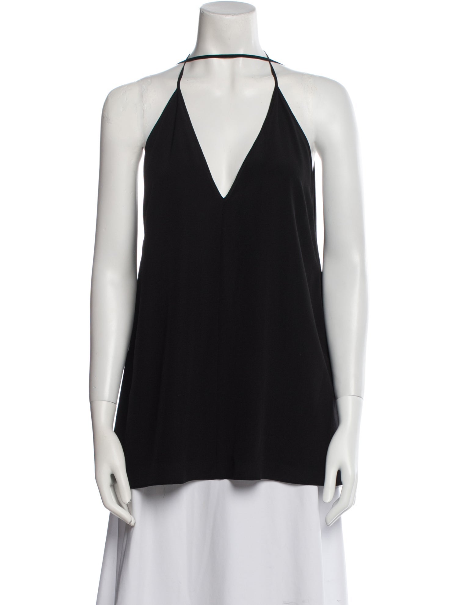 TOTEME Double-Halter Silk Top Silk Blouse