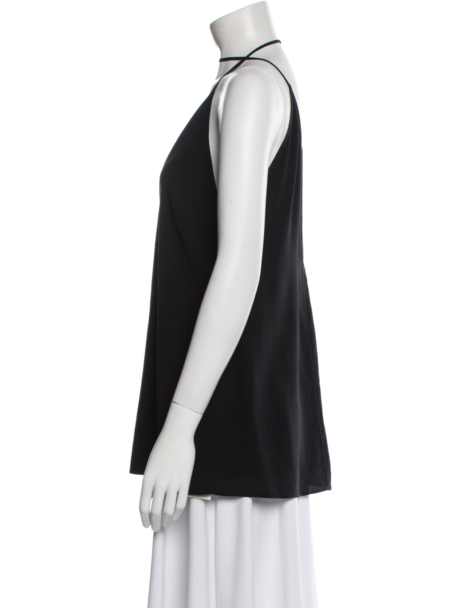 TOTEME Double-Halter Silk Top Silk Blouse