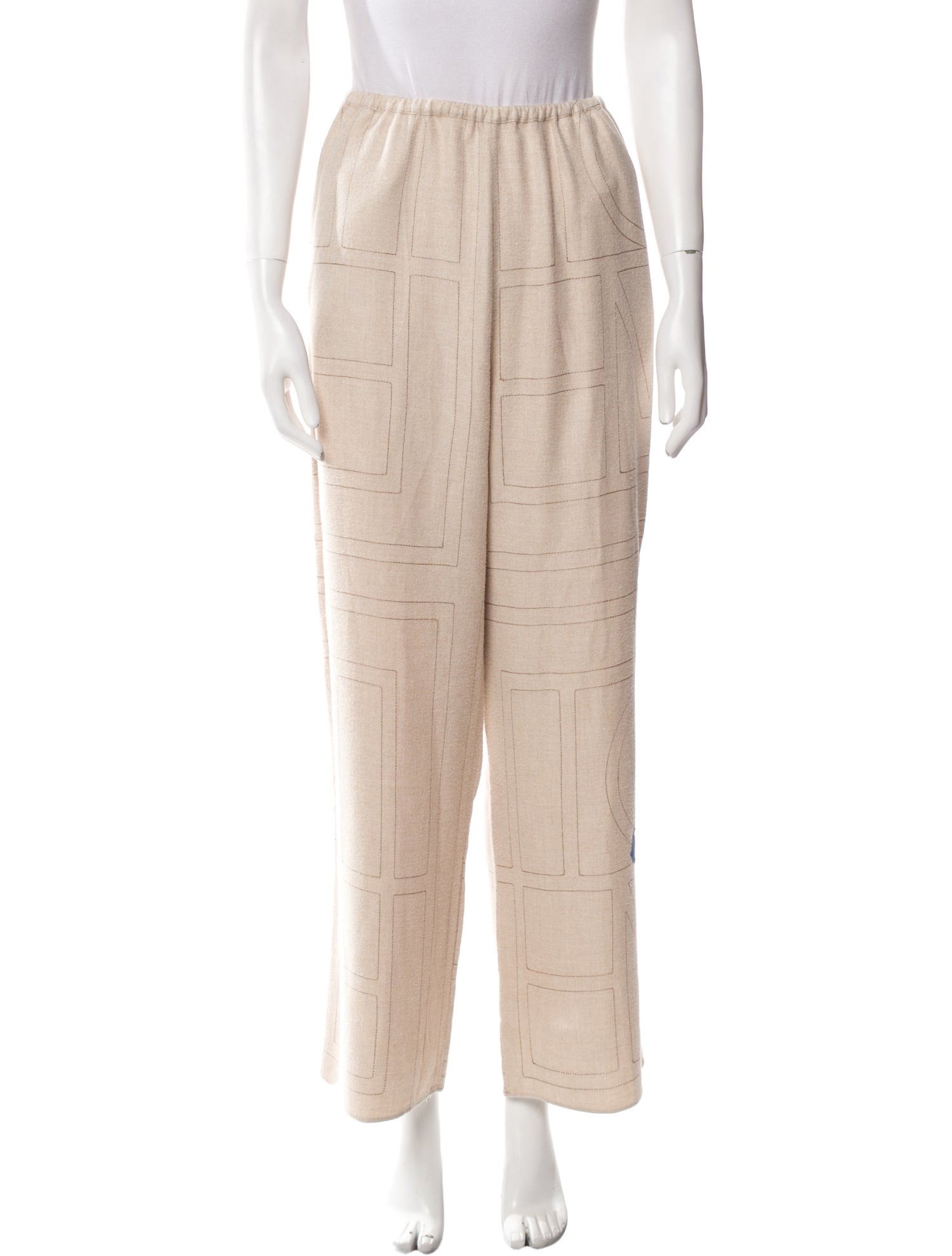 TOTEME Printed Embroidered Accent Pajamas