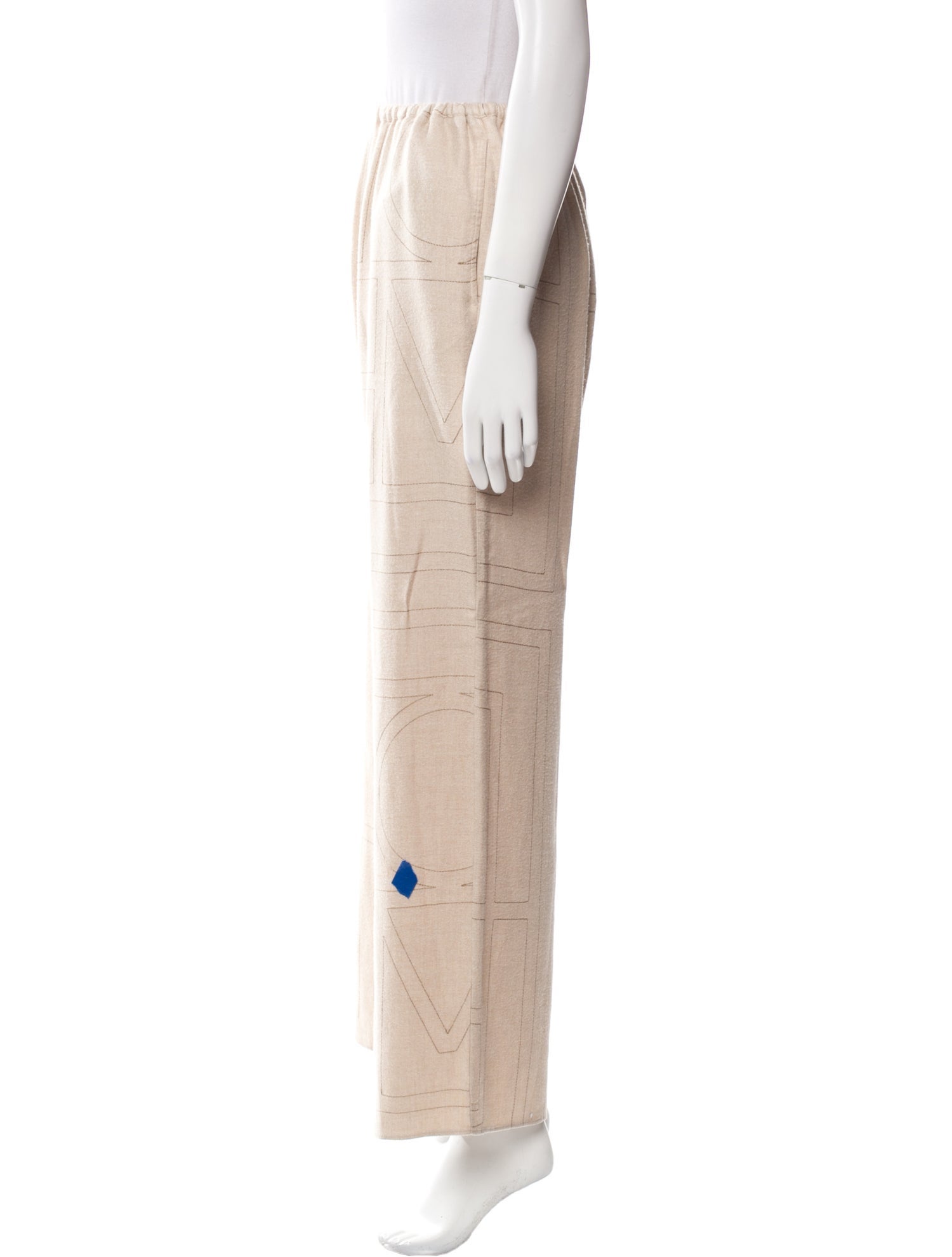 TOTEME Printed Embroidered Accent Pajamas