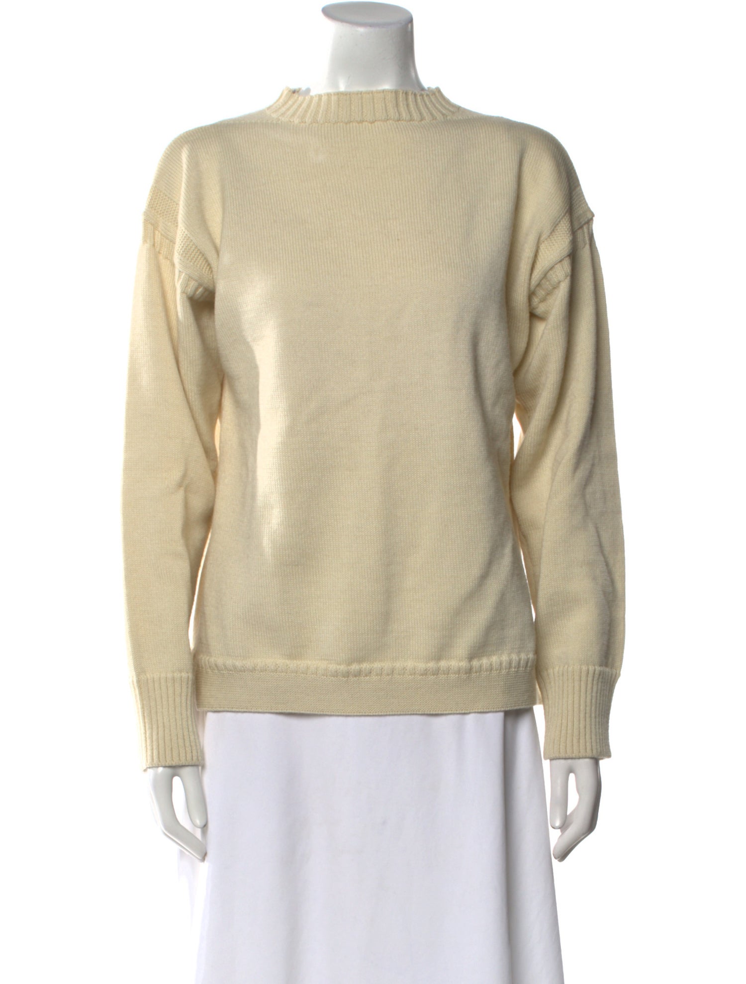 TOTEME Wool Guernsey Knit Wool Sweater