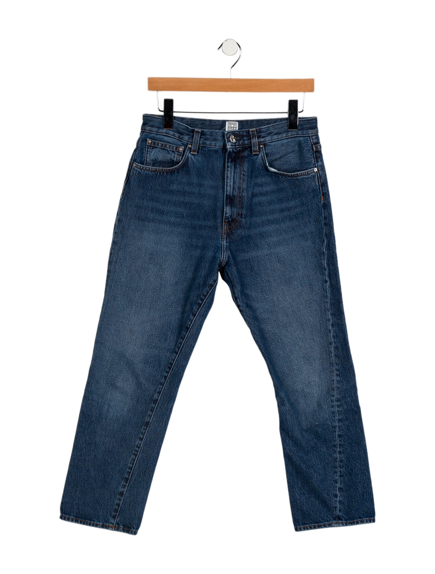 TOTEME High-Rise Straight Leg Jeans