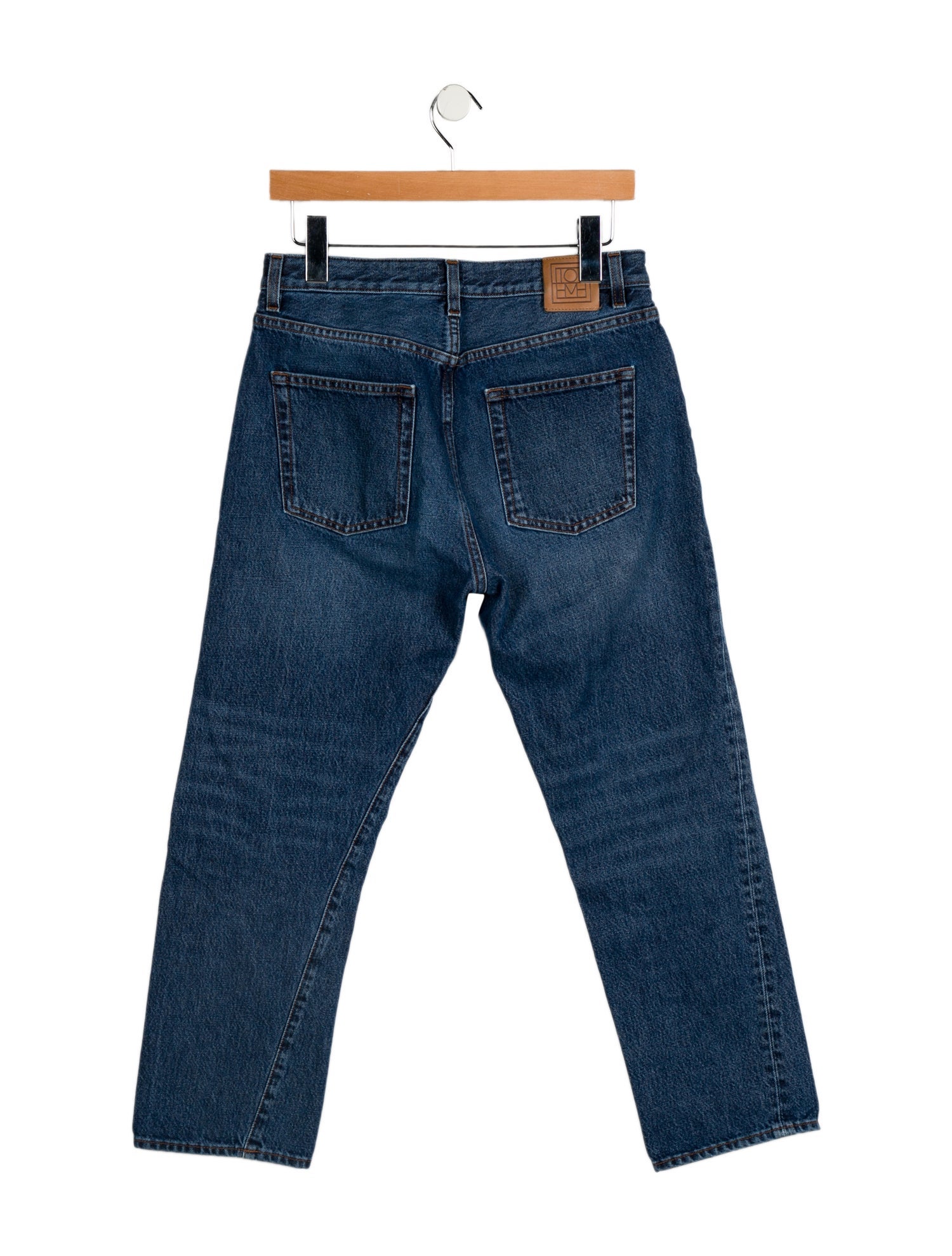 TOTEME High-Rise Straight Leg Jeans