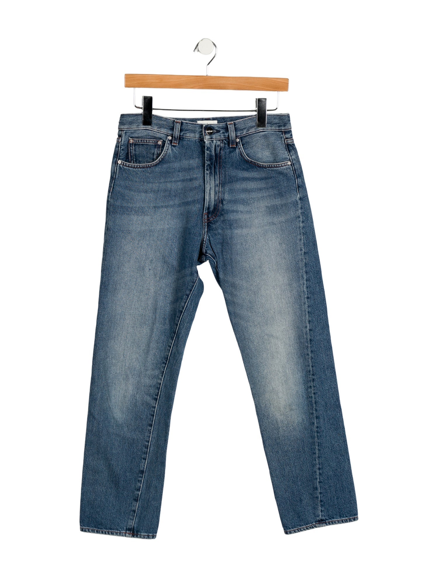 TOTEME High-Rise Straight Leg Jeans