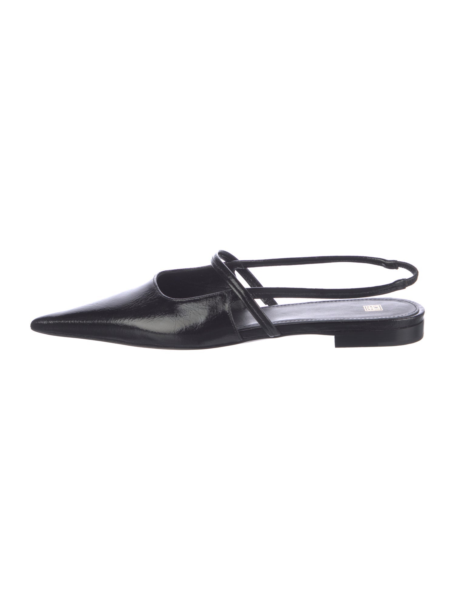 TOTEME Patent Leather Slingback Flats
