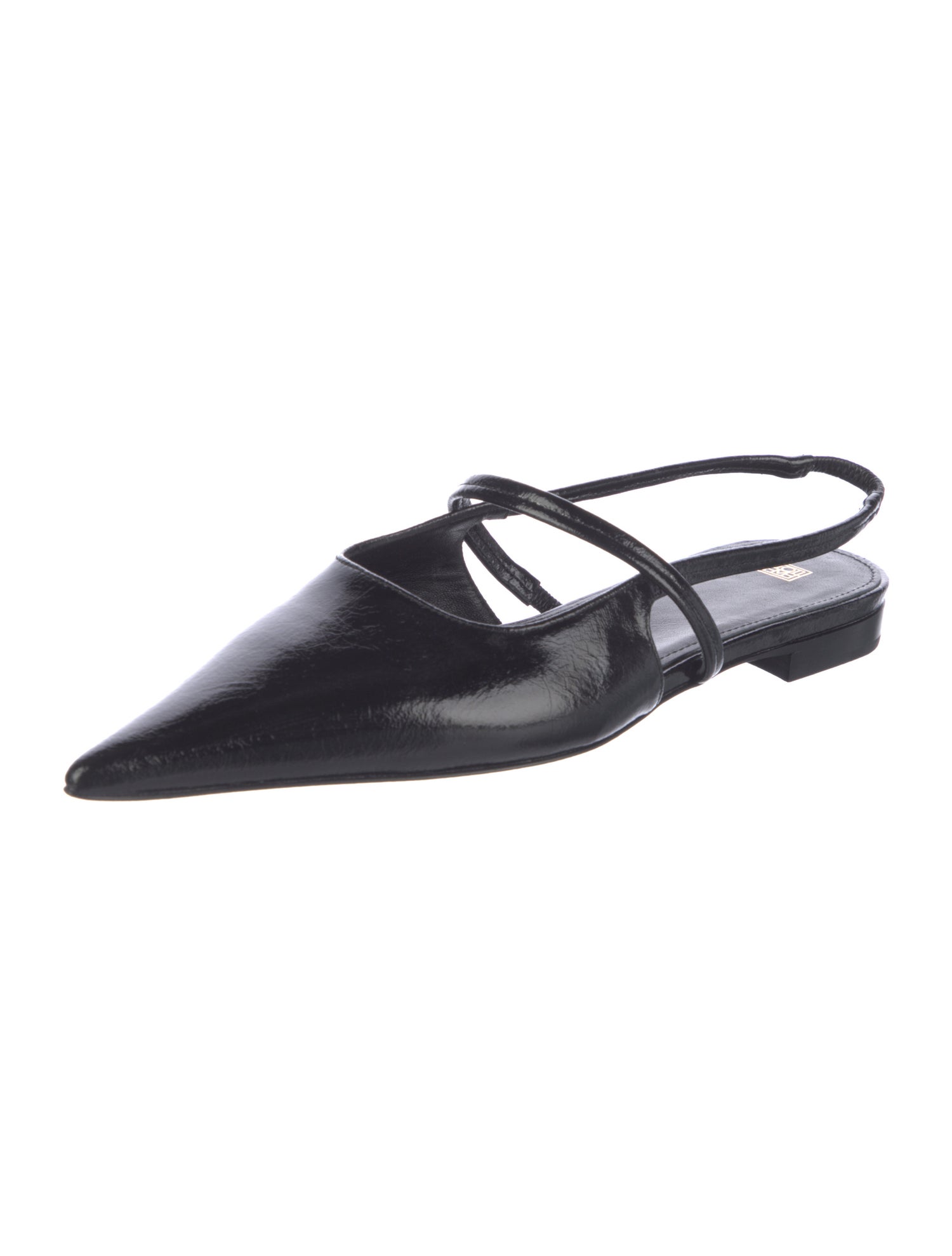 TOTEME Patent Leather Slingback Flats