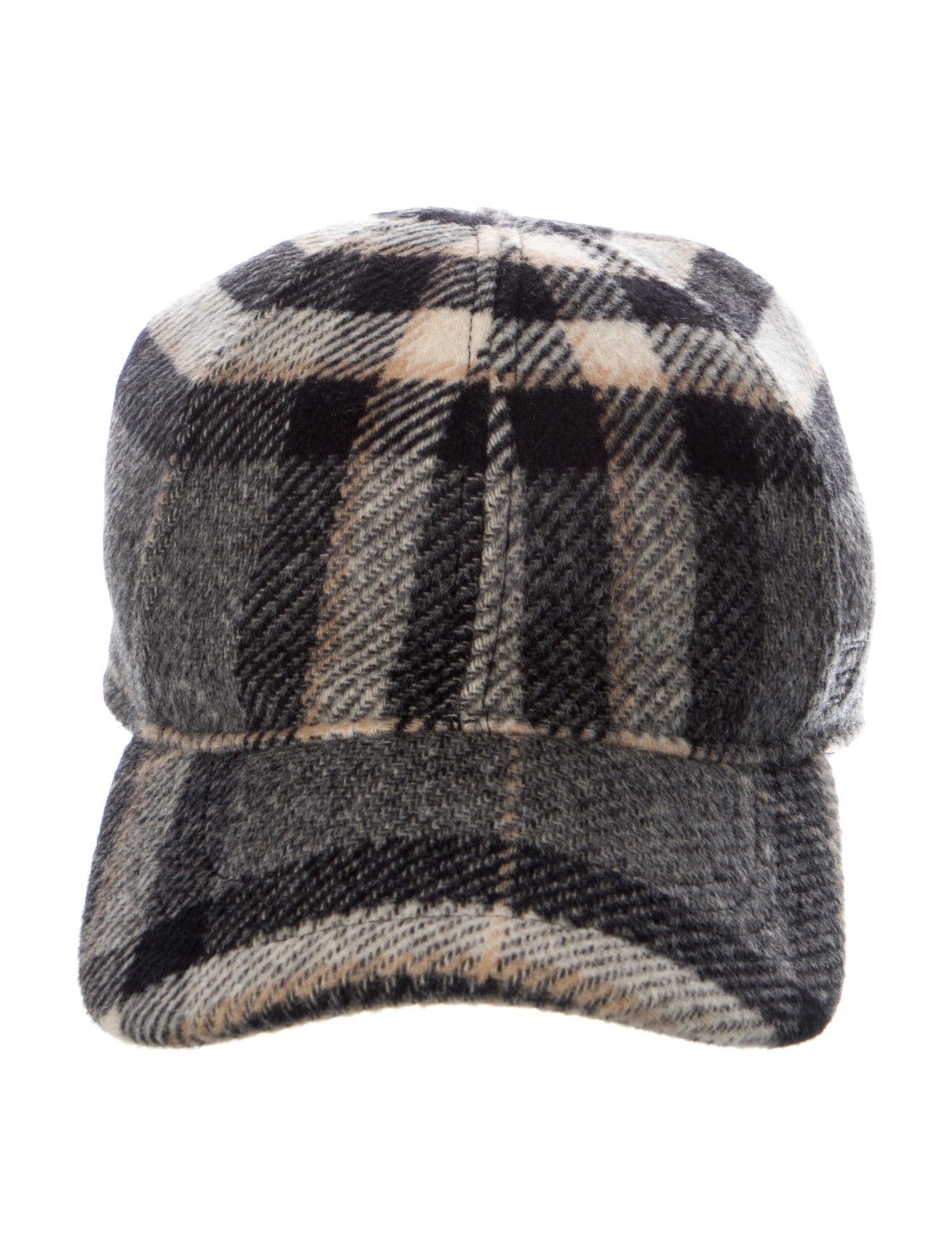 TOTEME Wool Plaid Baseball Cap