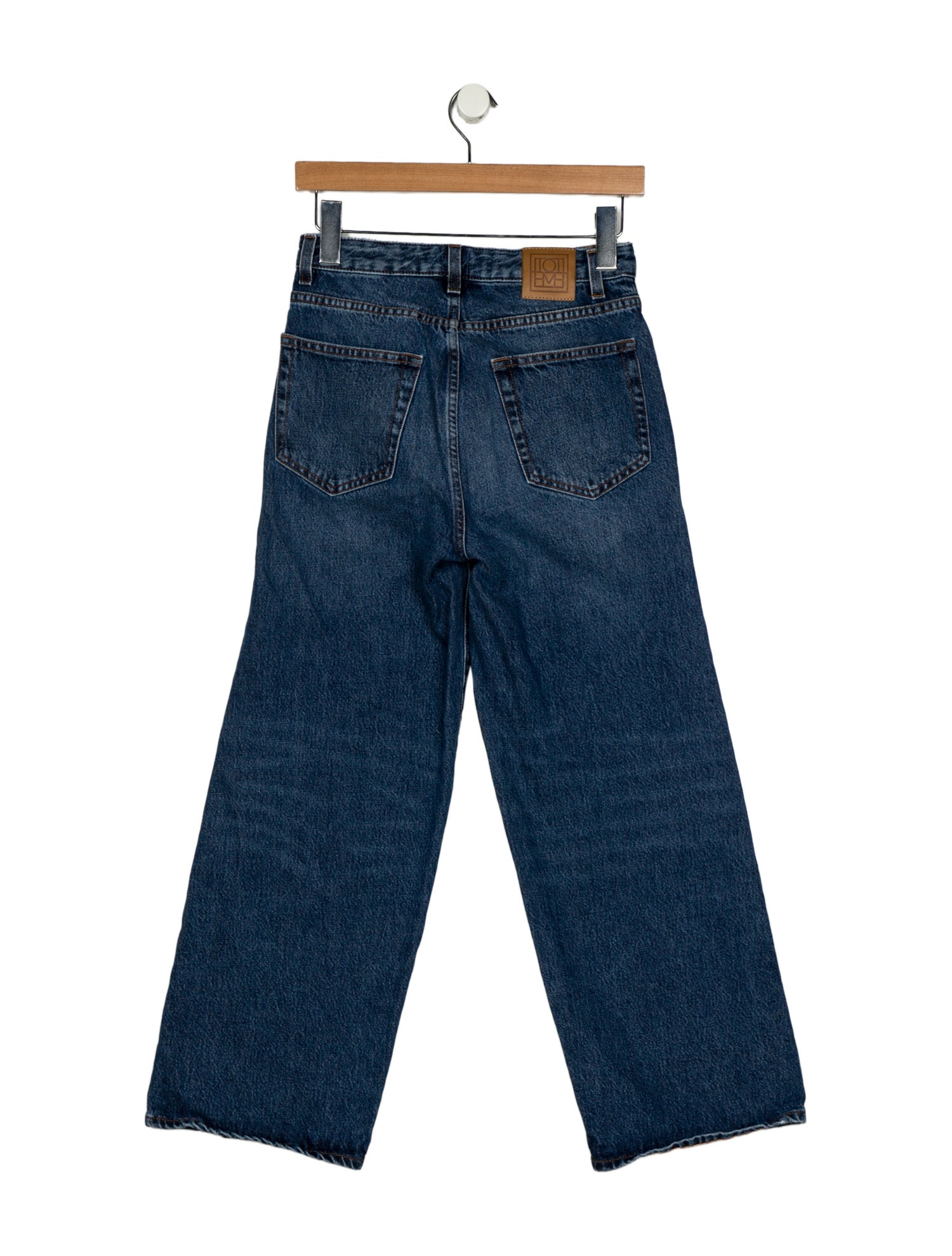 TOTEME Mid-Rise Wide Leg Jeans