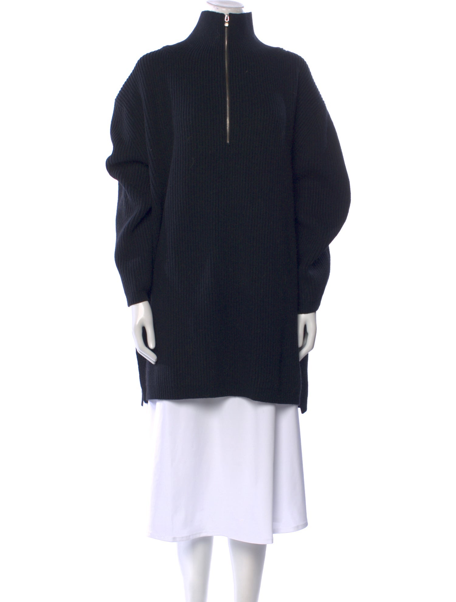 TOTEME Fisherman Zipper Wool Sweater