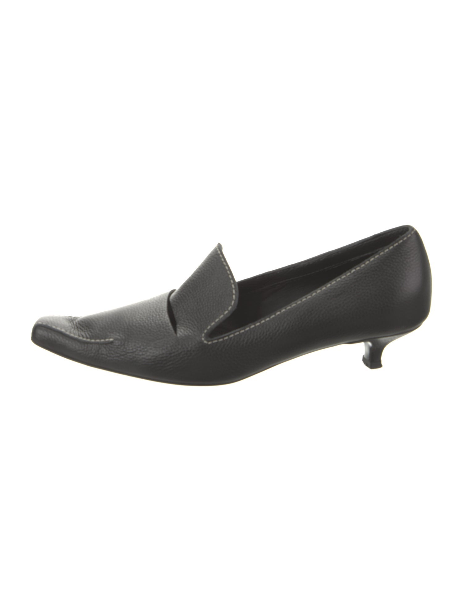 TOTEME Leather Cutout Accent Pumps