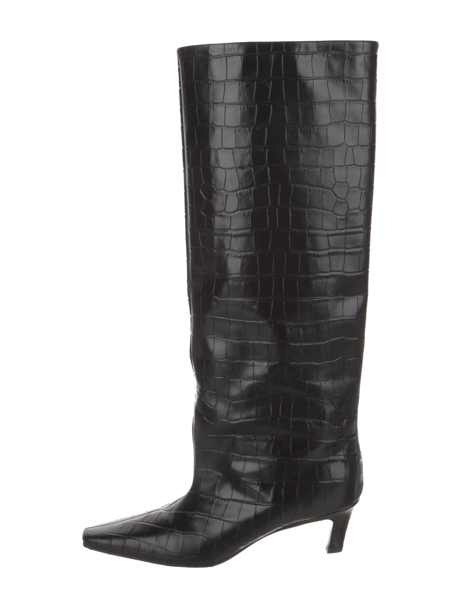 TOTEME Embossed Leather Boots