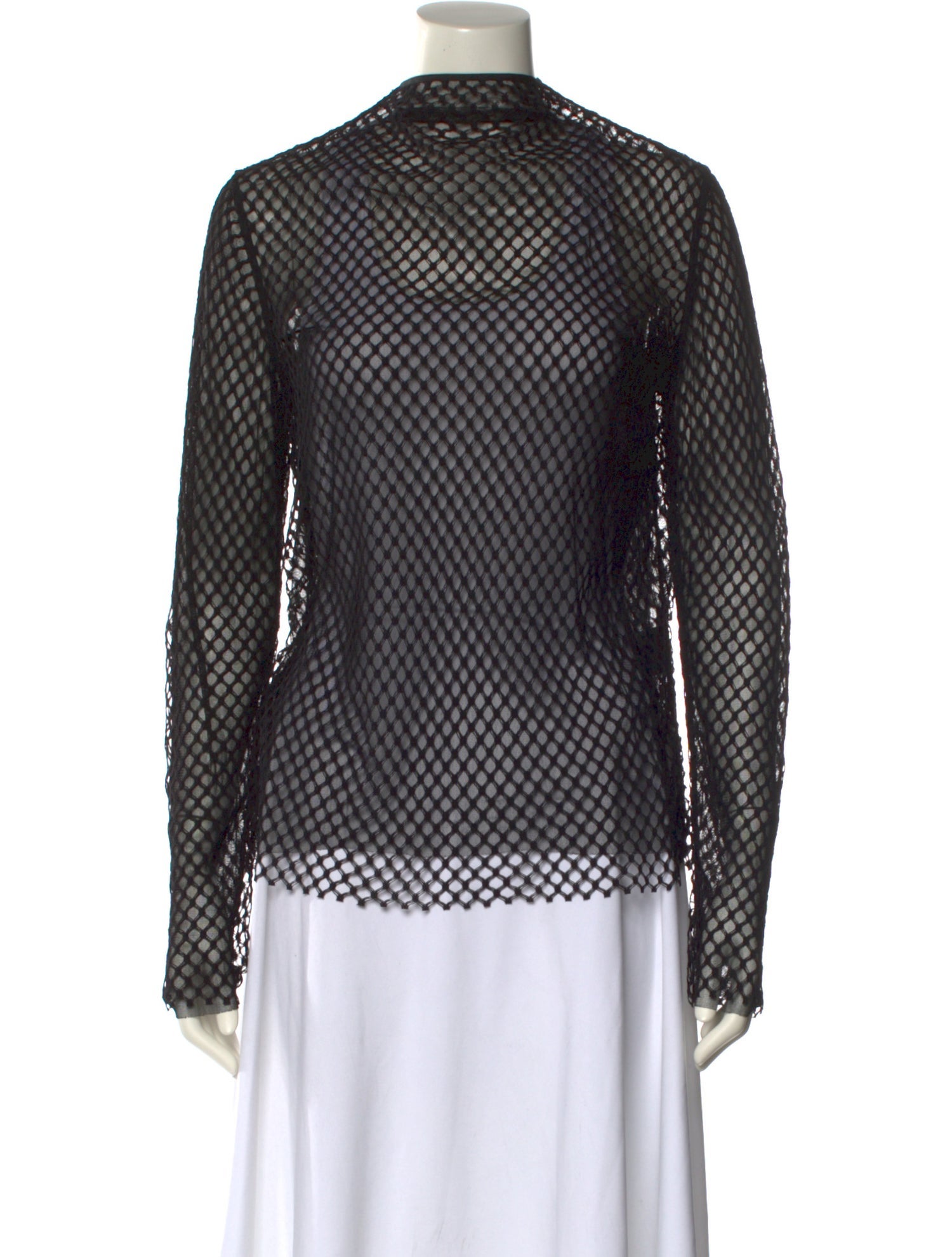 TOTEME Printed Mock Neck Blouse