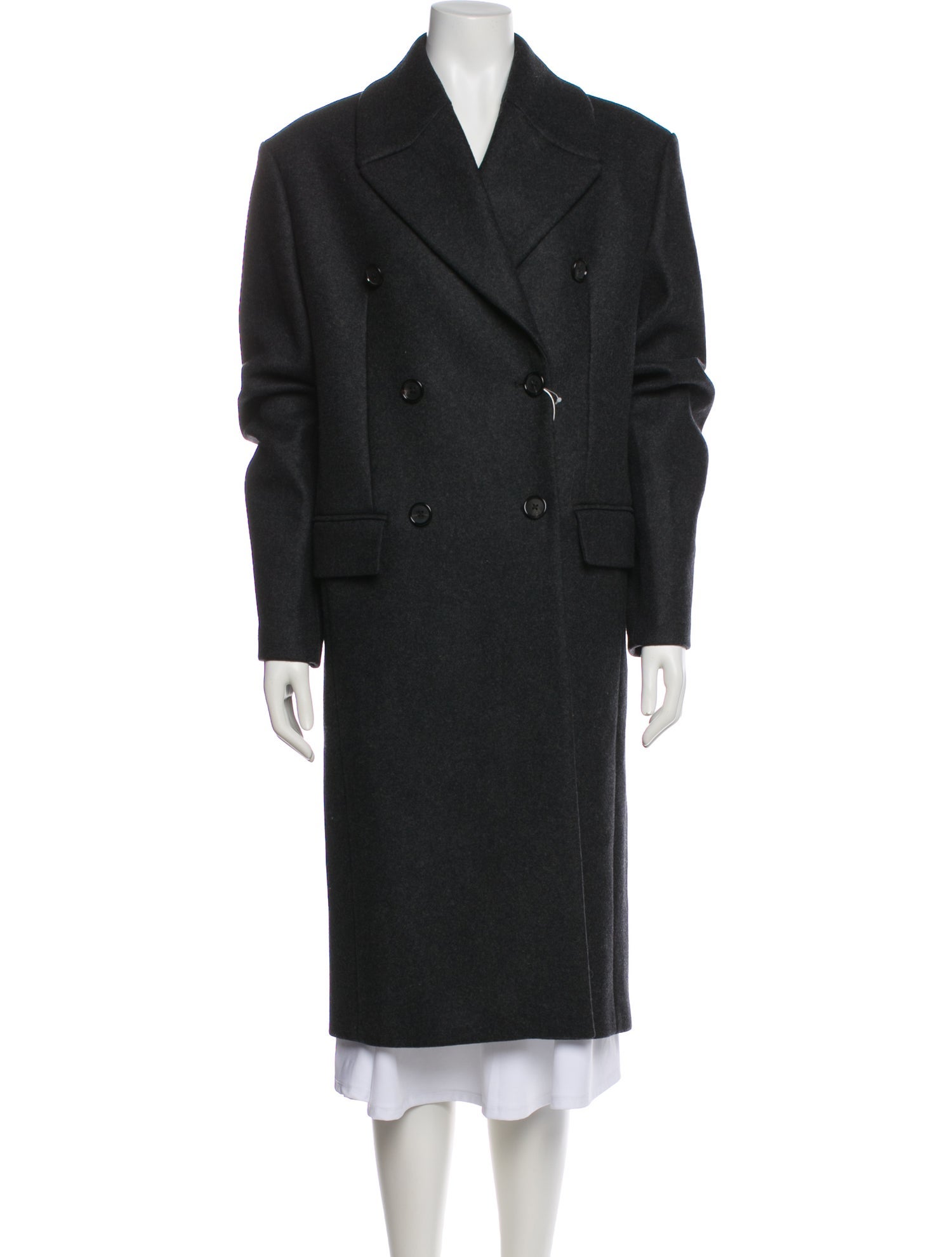 TOTEME Broad Midi Coat Wool Coat w/ Tags