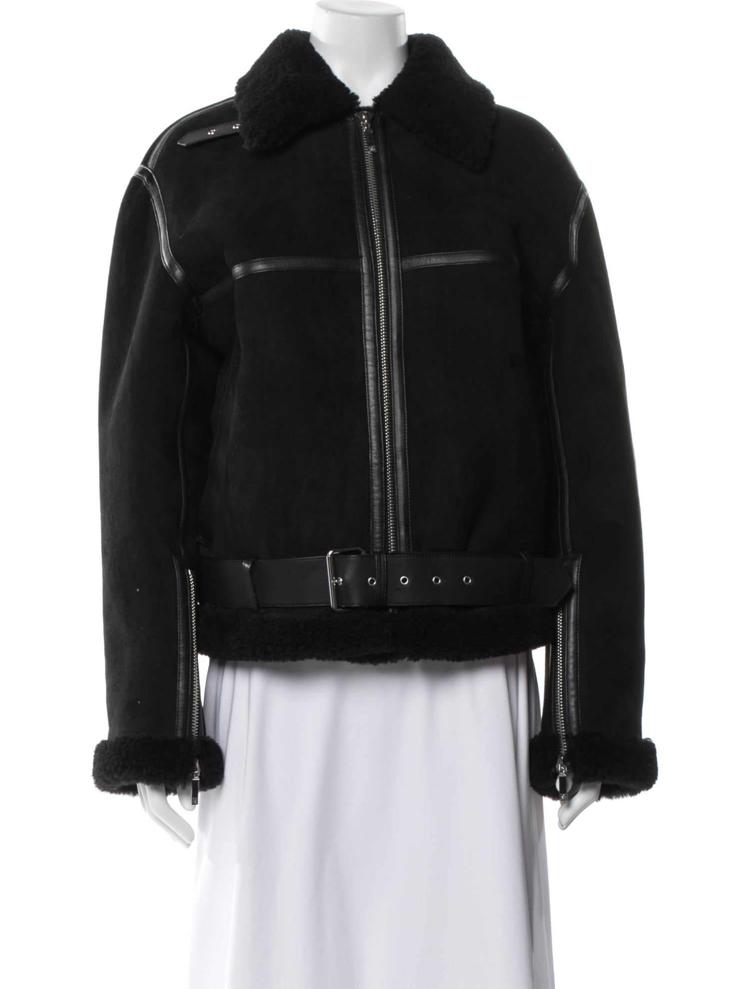 TOTEME Aviator Shearling Fur Jacket