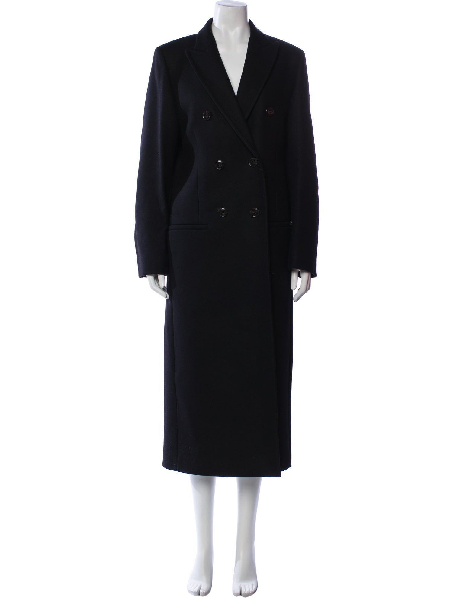 TOTEME Tailored Overcoat Wool Peacoat
