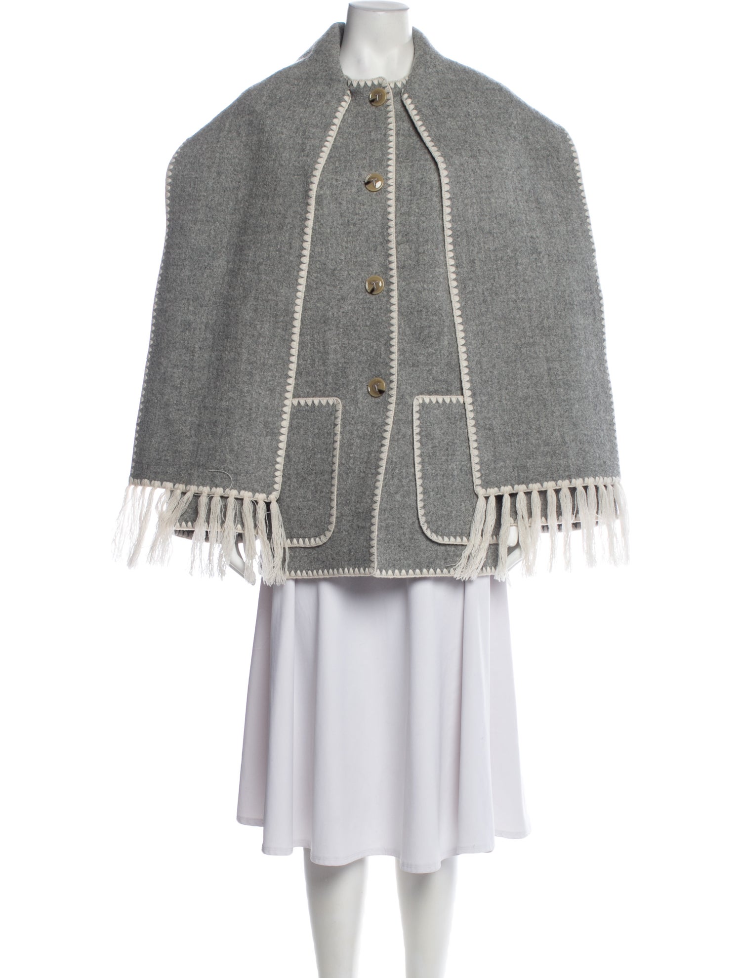 TOTEME Wool Colorblock Pattern Jacket