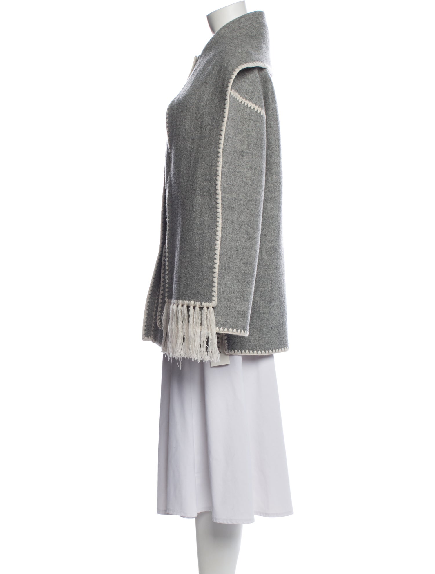 TOTEME Wool Colorblock Pattern Jacket