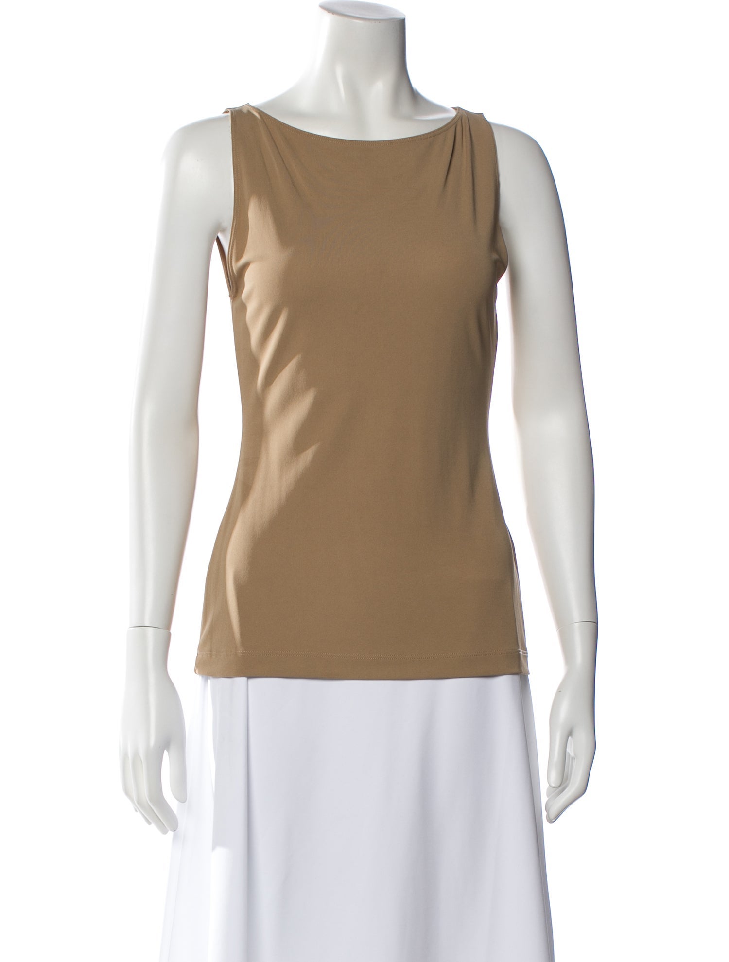 TOTEME Bateau Neckline Sleeveless Top