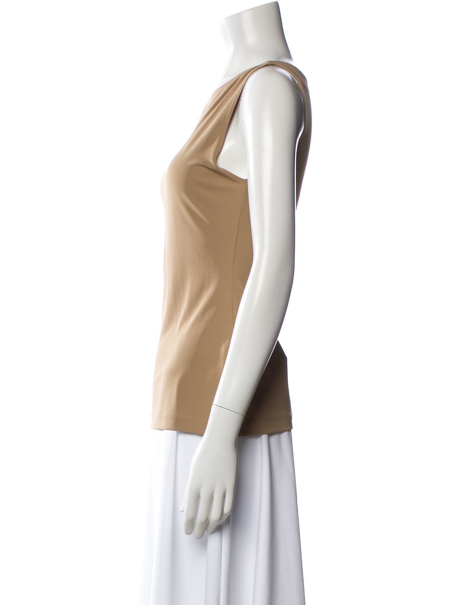 TOTEME Bateau Neckline Sleeveless Top