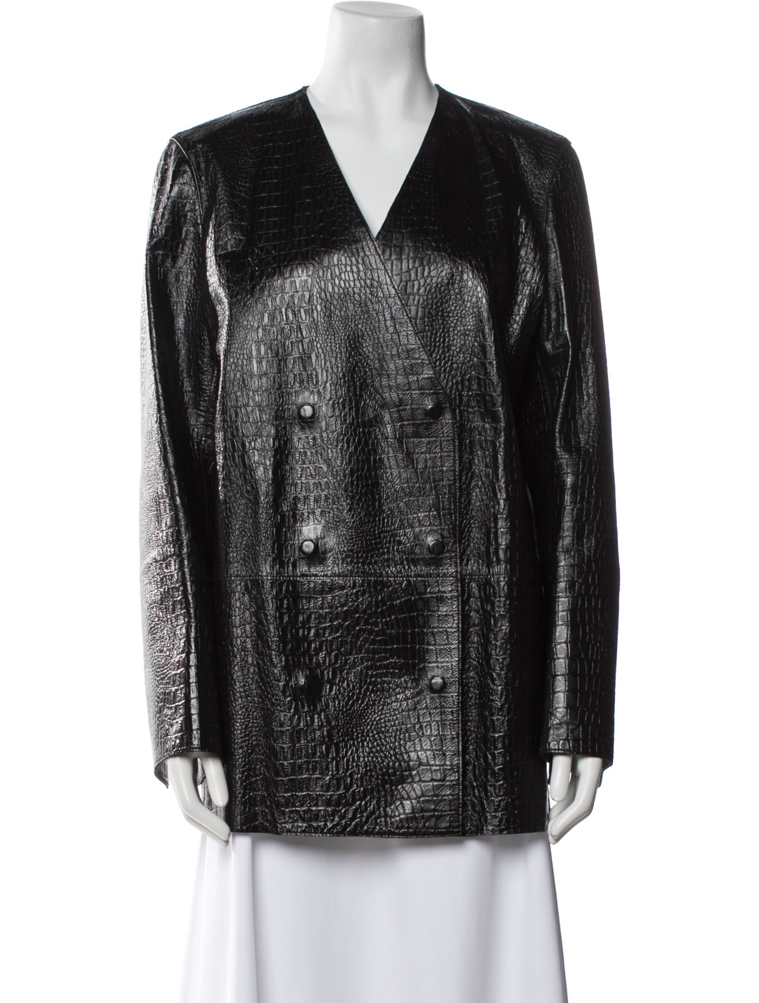 TOTEME Embossed Leather Evening Jacket