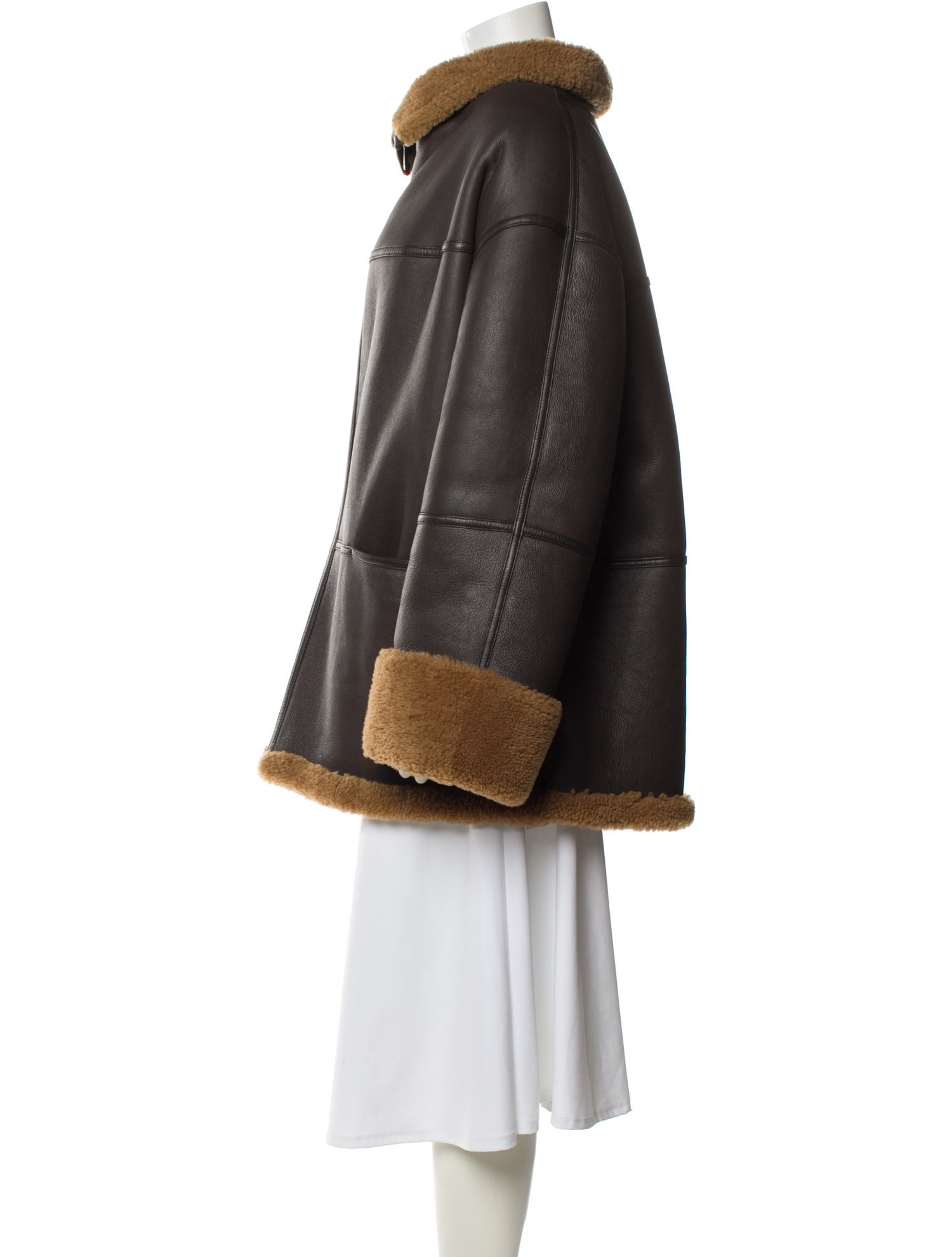 TOTEME Shearling Fur Coat