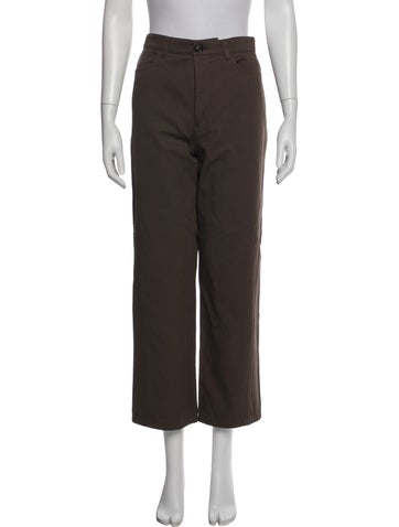 Pre-owned Totême Straight Leg Pants In Gray