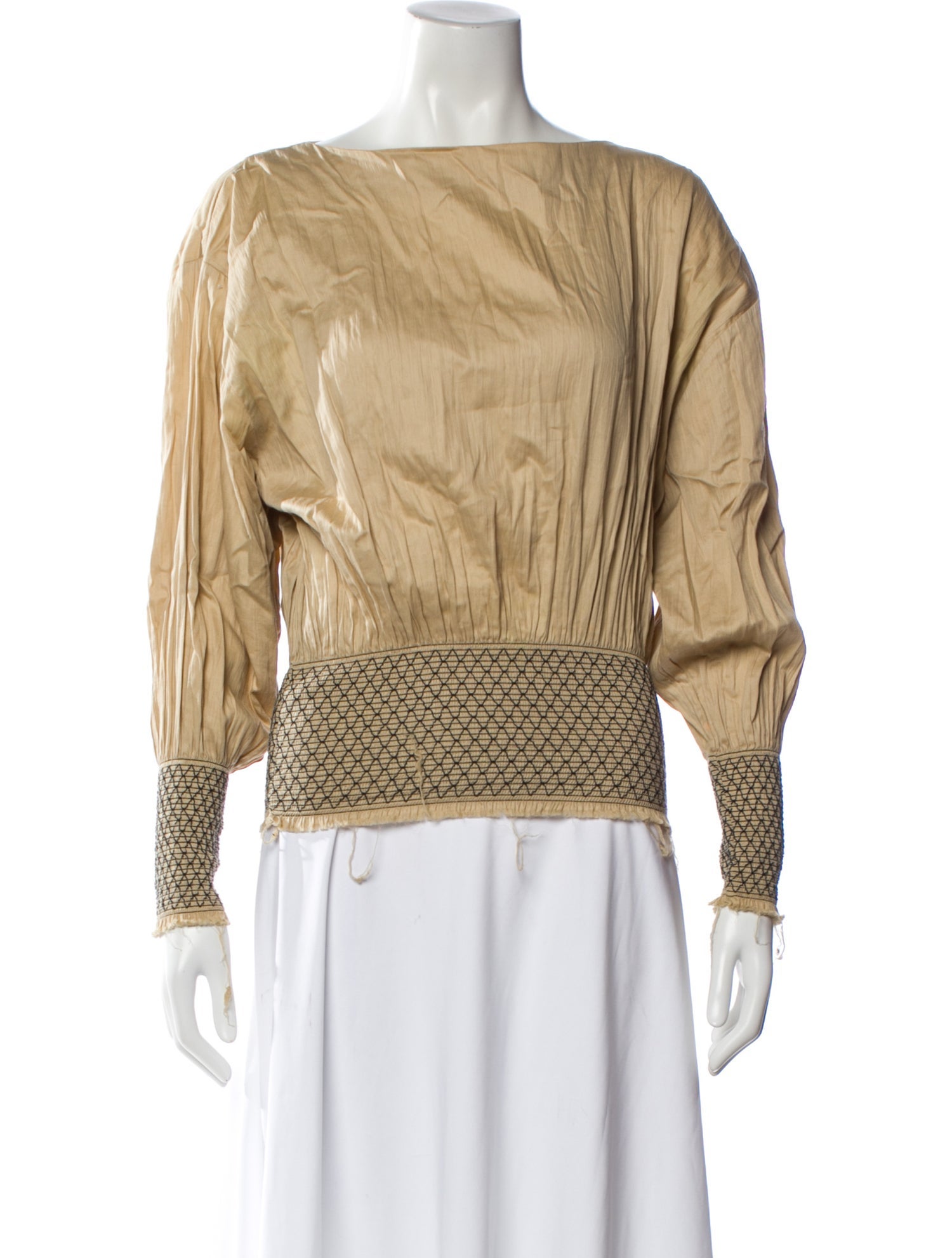 TOTEME Orsaria Bateau Neckline Blouse