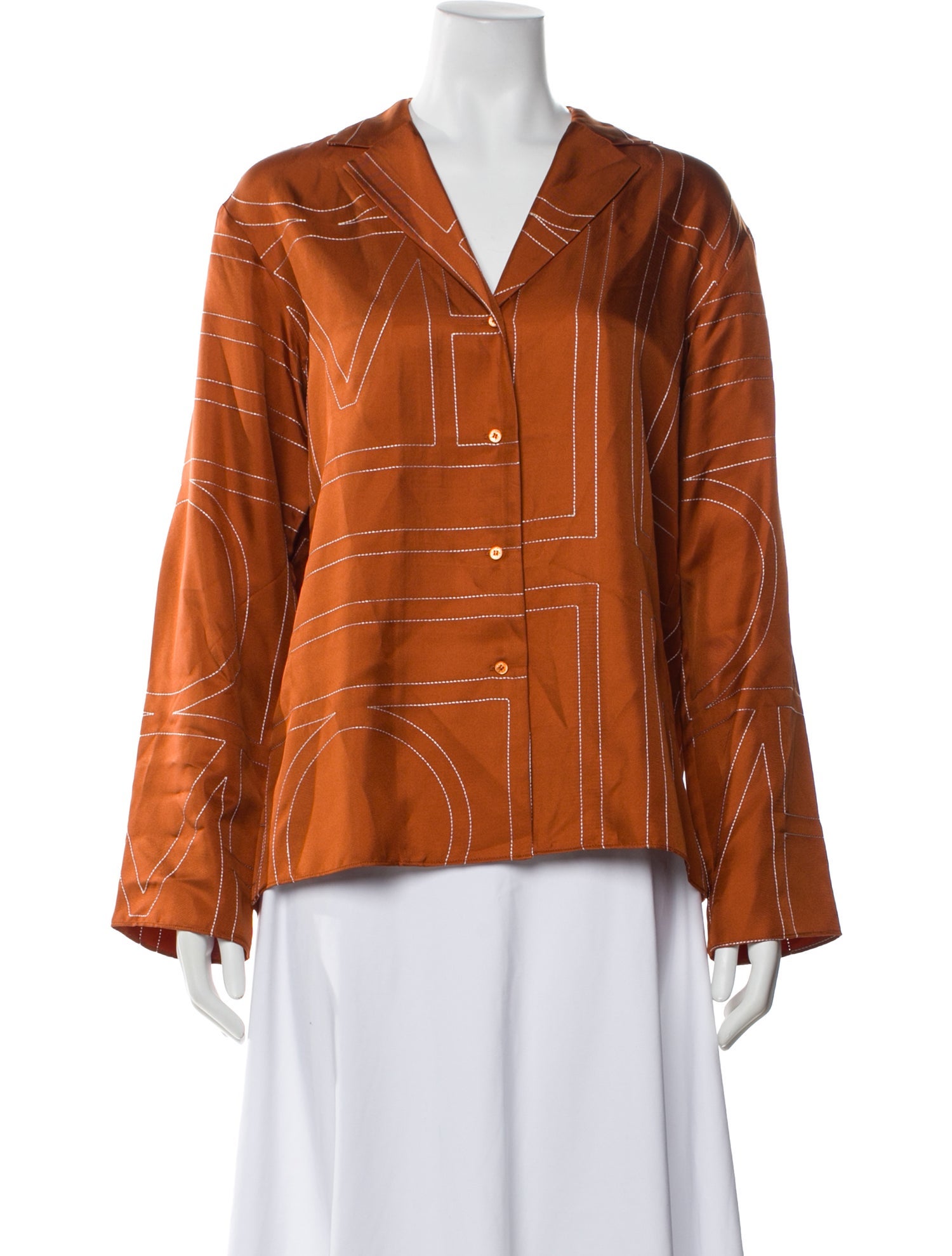 TOTEME Monogram PJ Silk Pajamas w/ Tags