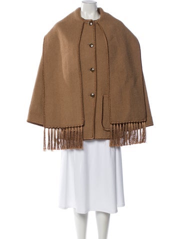 Pre-owned Totême Wool Poncho In Neutral