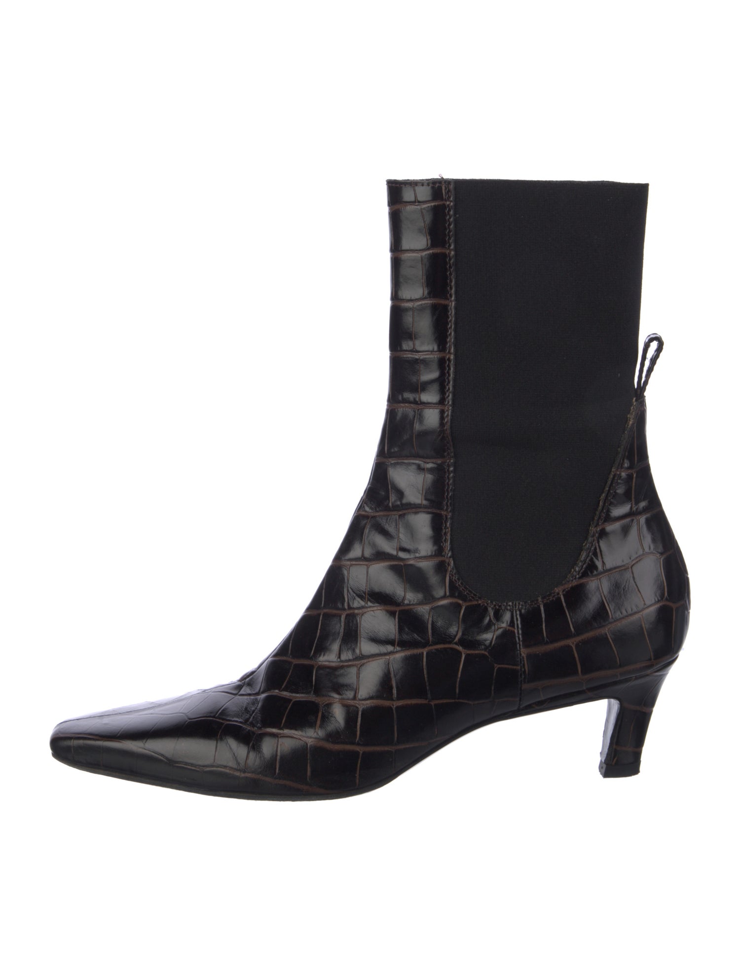 TOTEME Embossed Leather Chelsea Boots