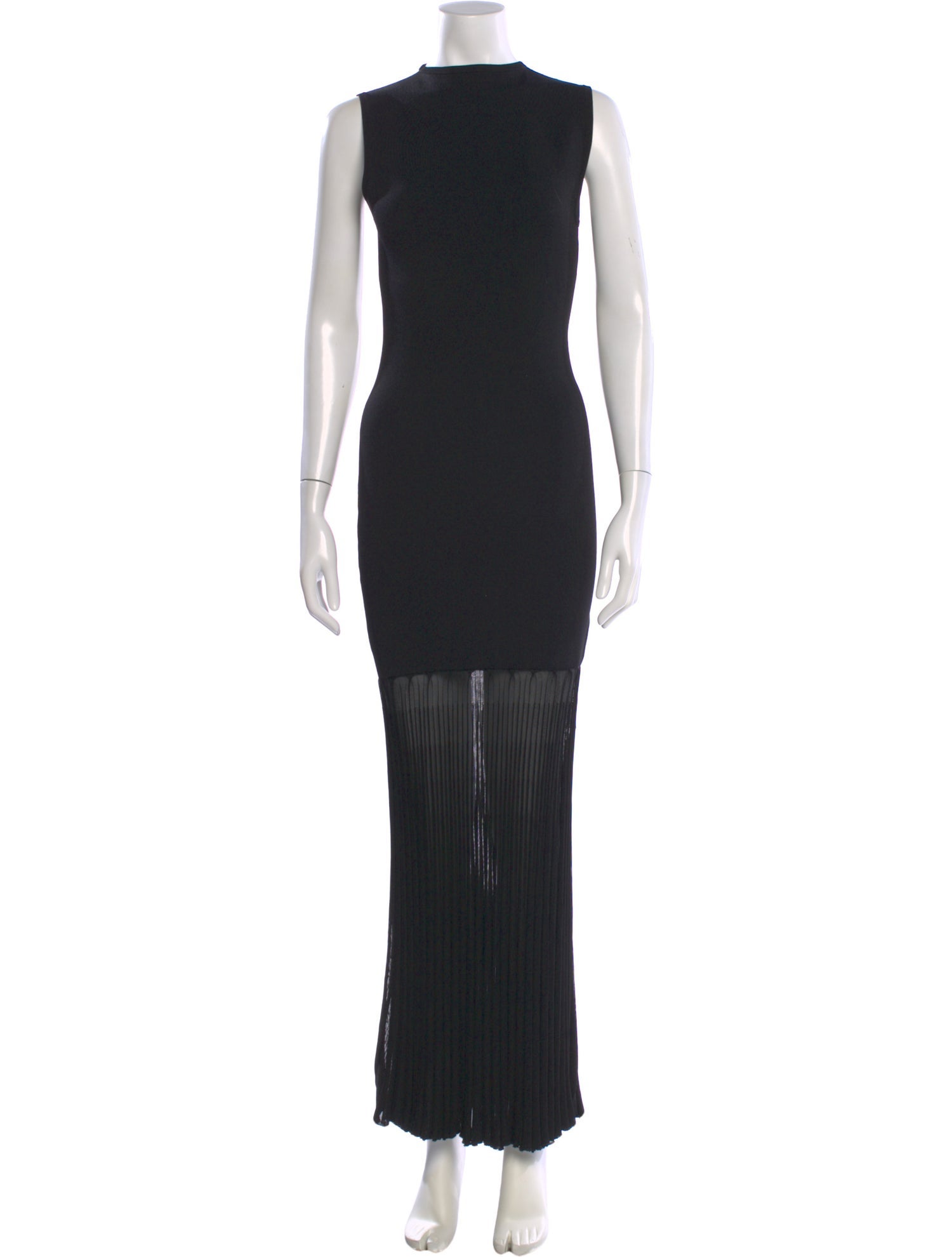 TOTEME Plisse-Knitted Evening Dress Long Dress