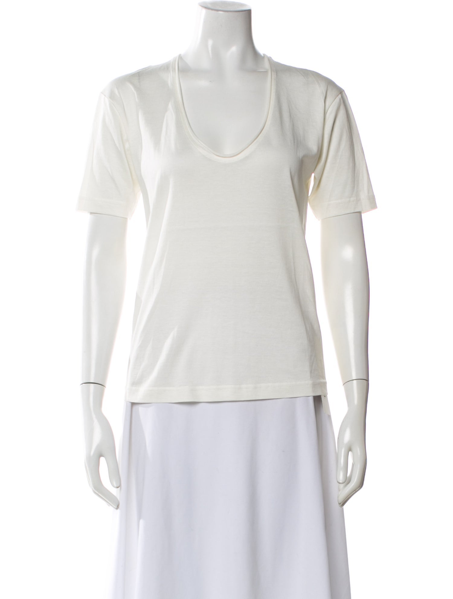 TOTEME Cotton Silk Tee Scoop Neck T-Shirt w/ Tags