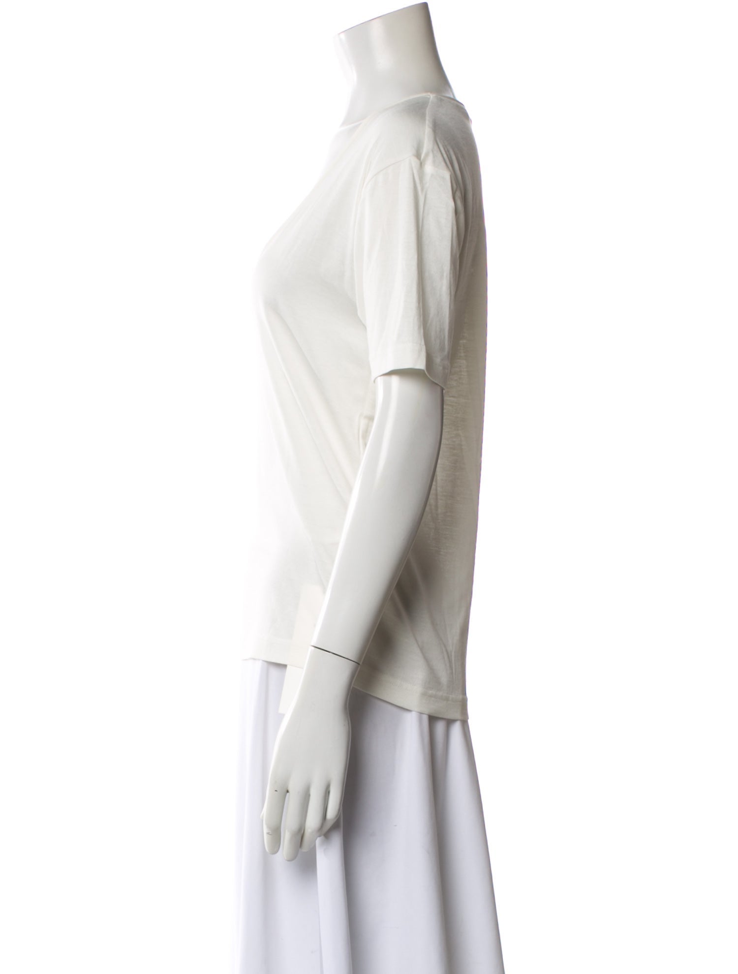 TOTEME Cotton Silk Tee Scoop Neck T-Shirt w/ Tags