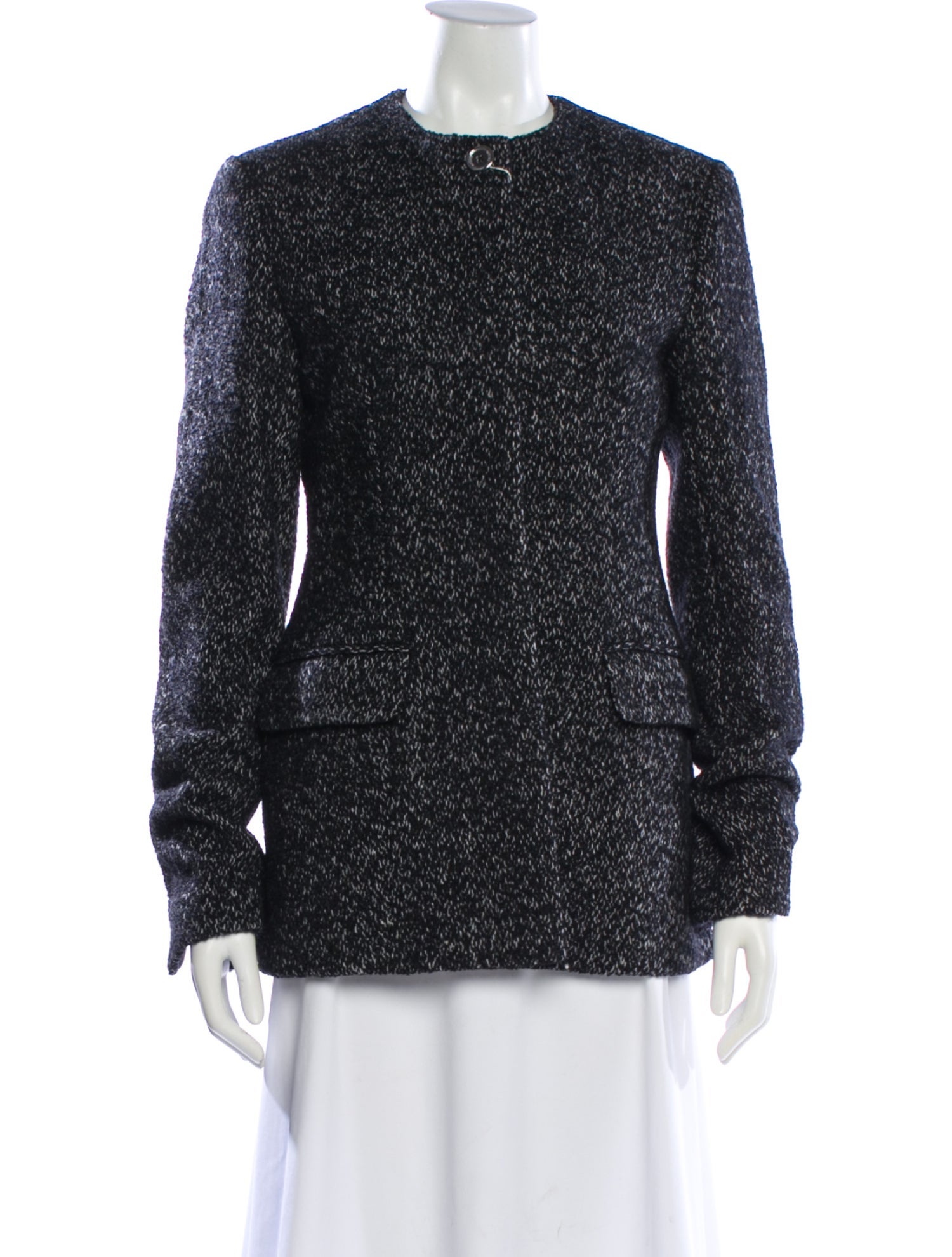 TOTEME Collarless Cinched Jacket Wool Evening Jacket w/ Tags