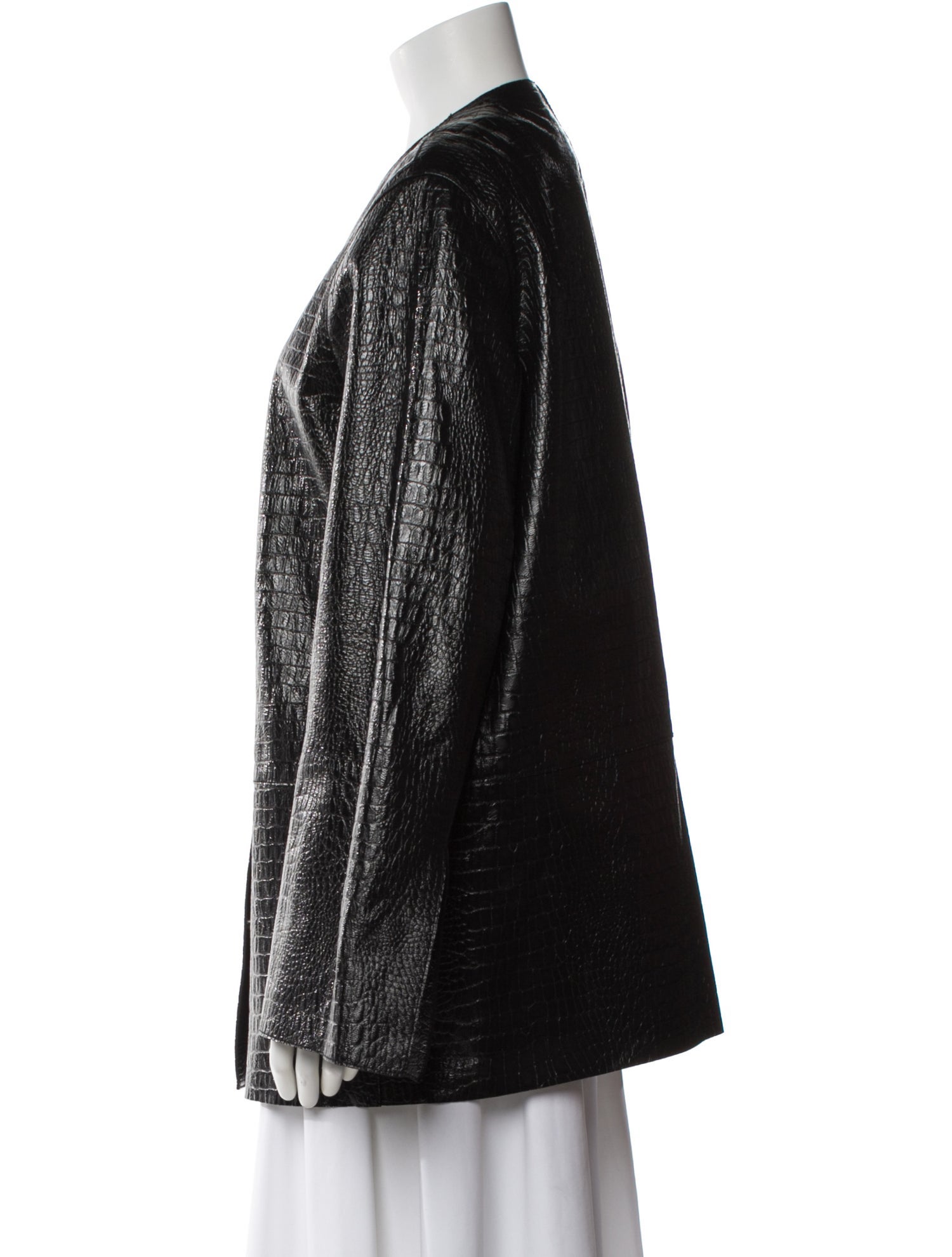 TOTEME Embossed Leather Evening Jacket Leather Blazer