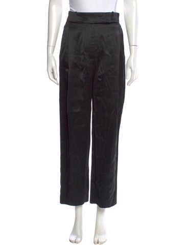 Pre-owned Totême City Sport Trousers Straight Leg Pants In Black